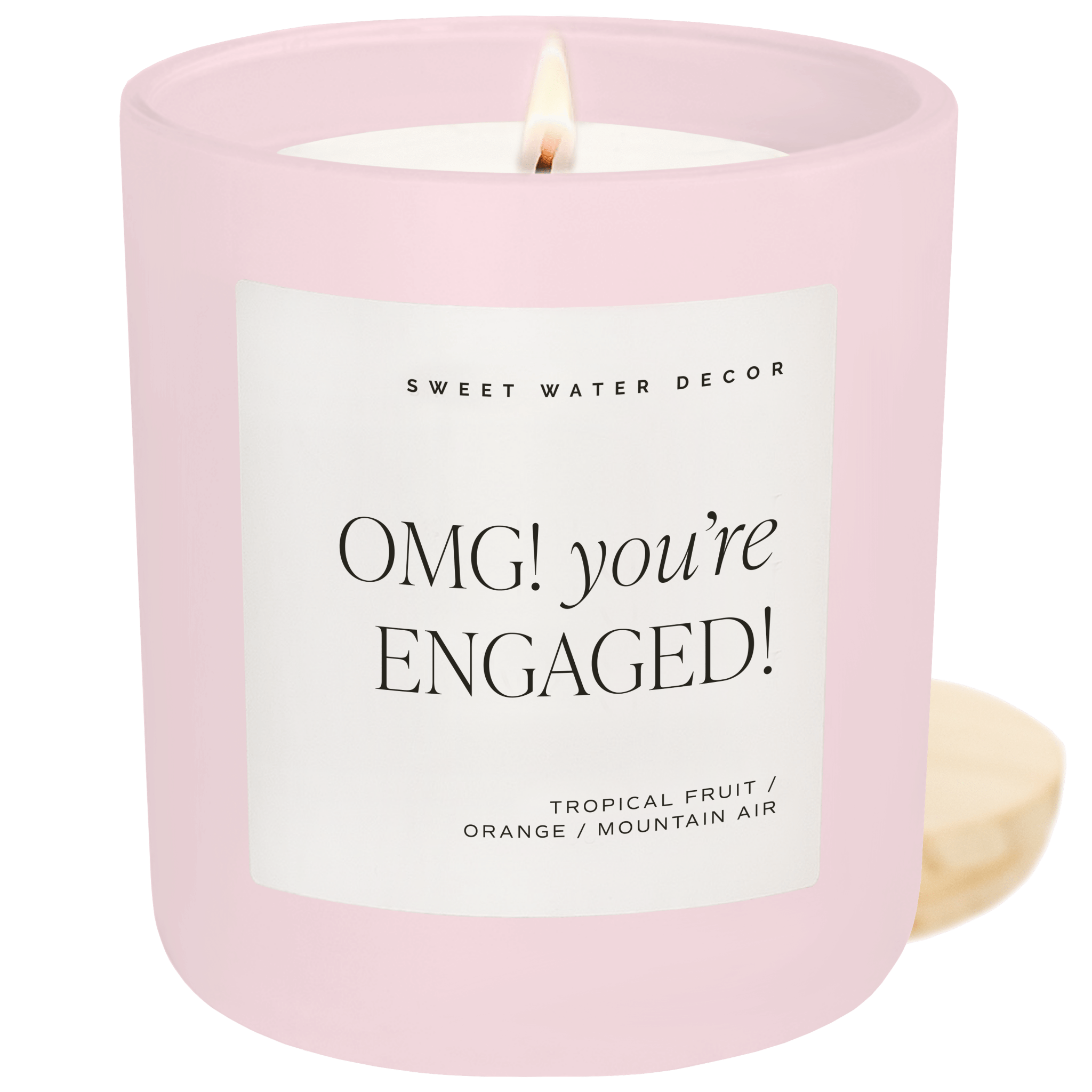Omg! You're Engaged! Soy Candle - Pink Matte Jar - 15 oz - Bexa Boutique