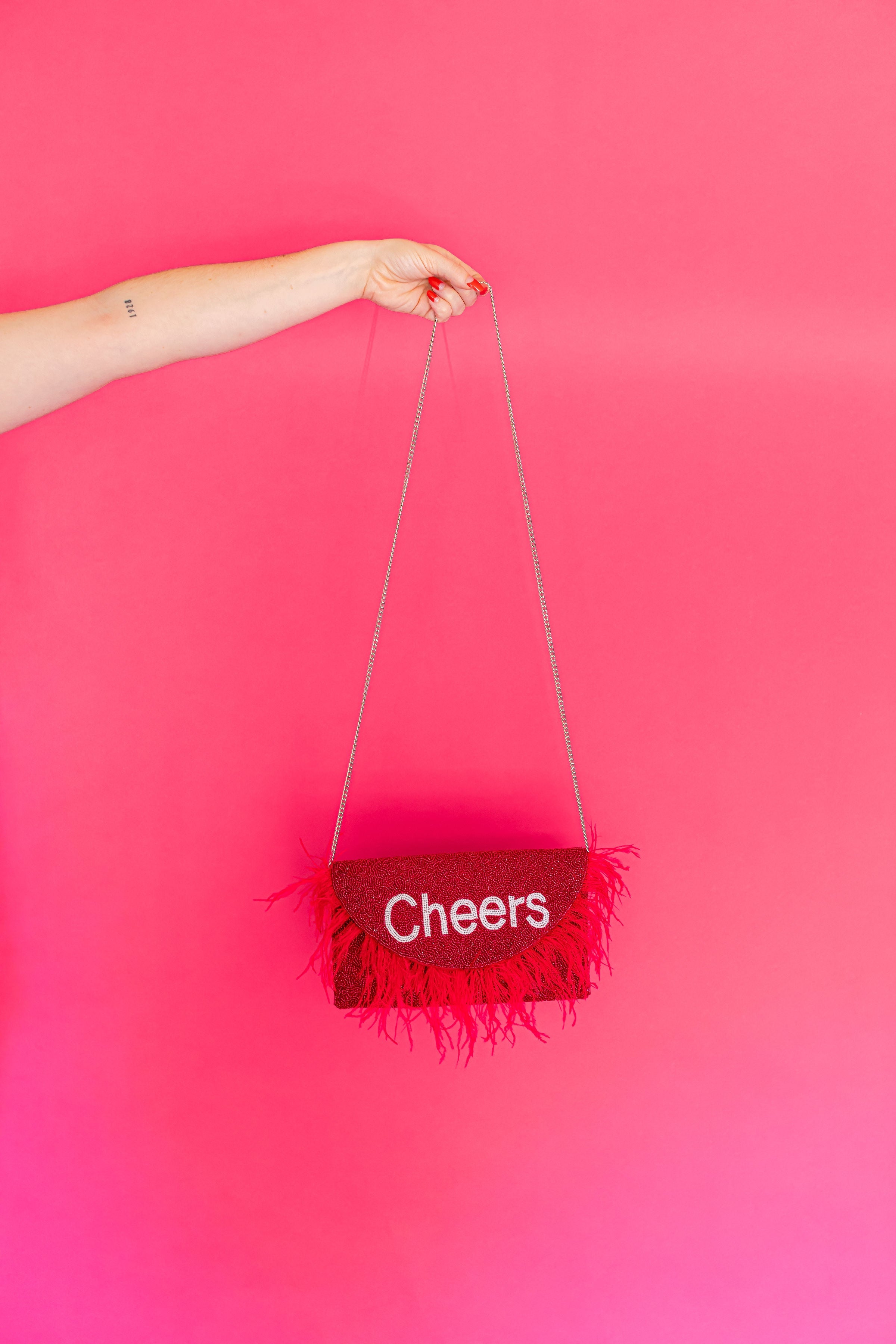 Cheers Feather Bag - Bexa Boutique