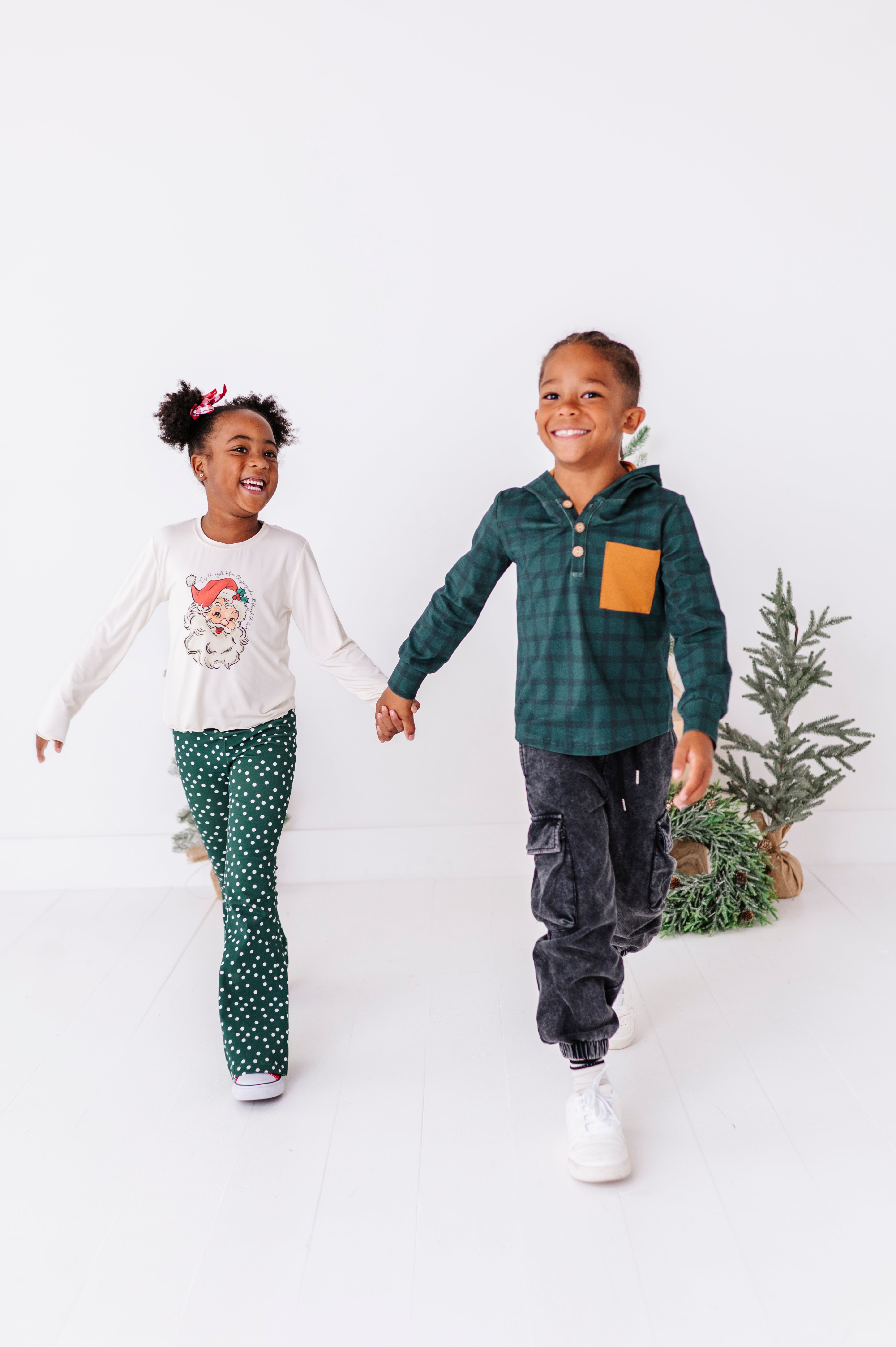 Jolly Santa Top| Bamboo Long Sleeve