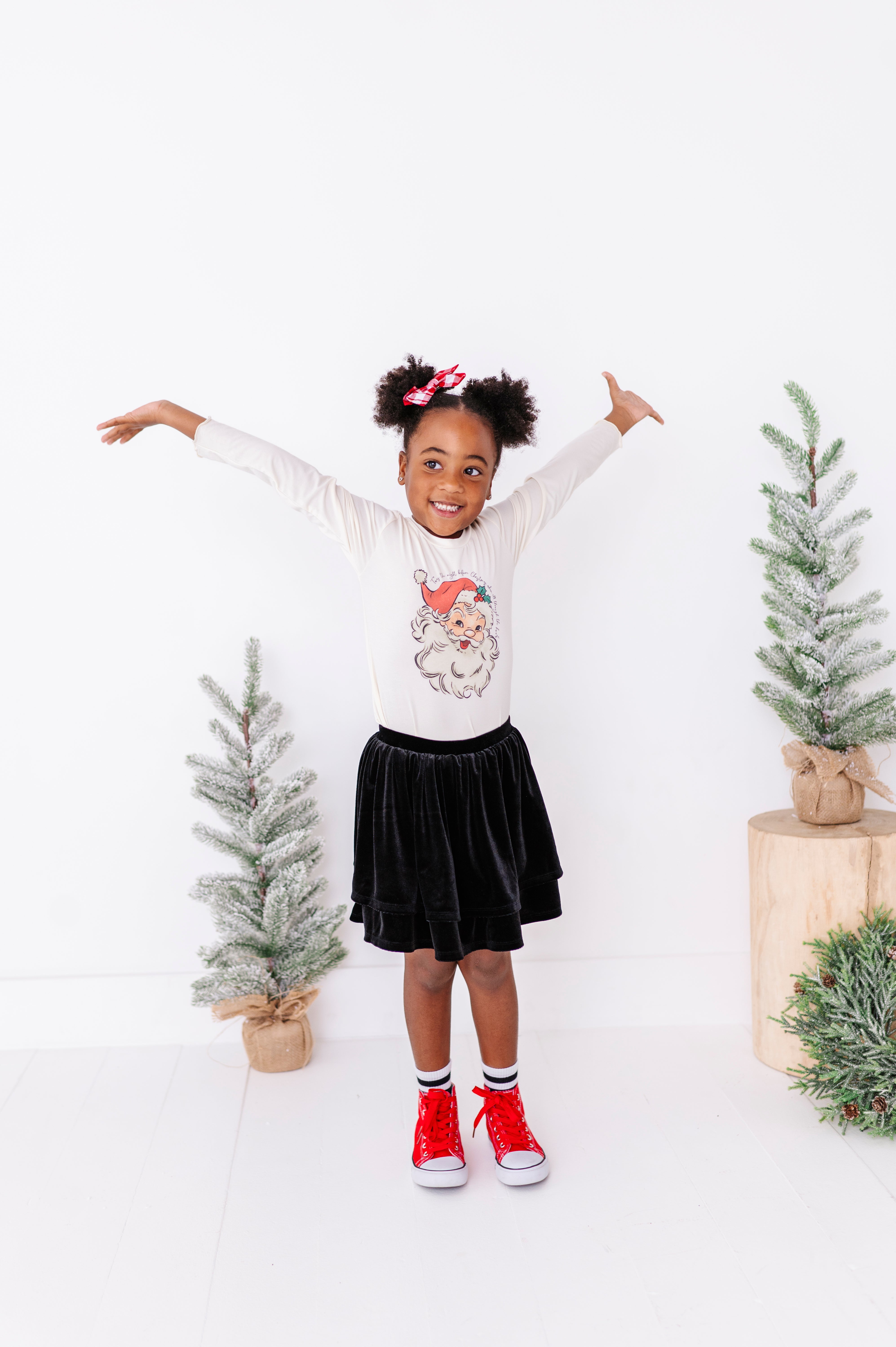 Jolly Santa Top| Bamboo Long Sleeve