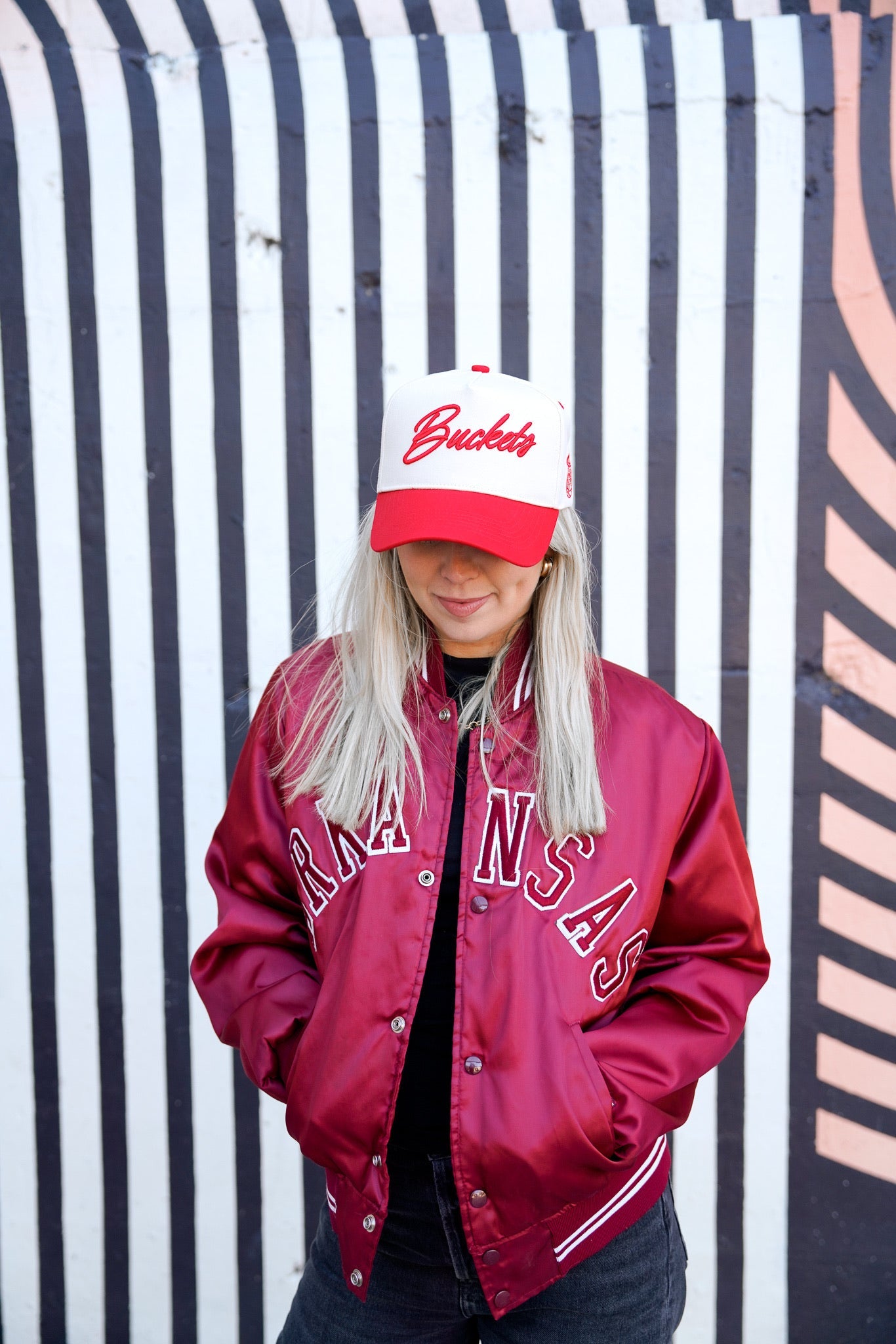 Buckets - Vintage Trucker Hat - Red - Bexa Boutique