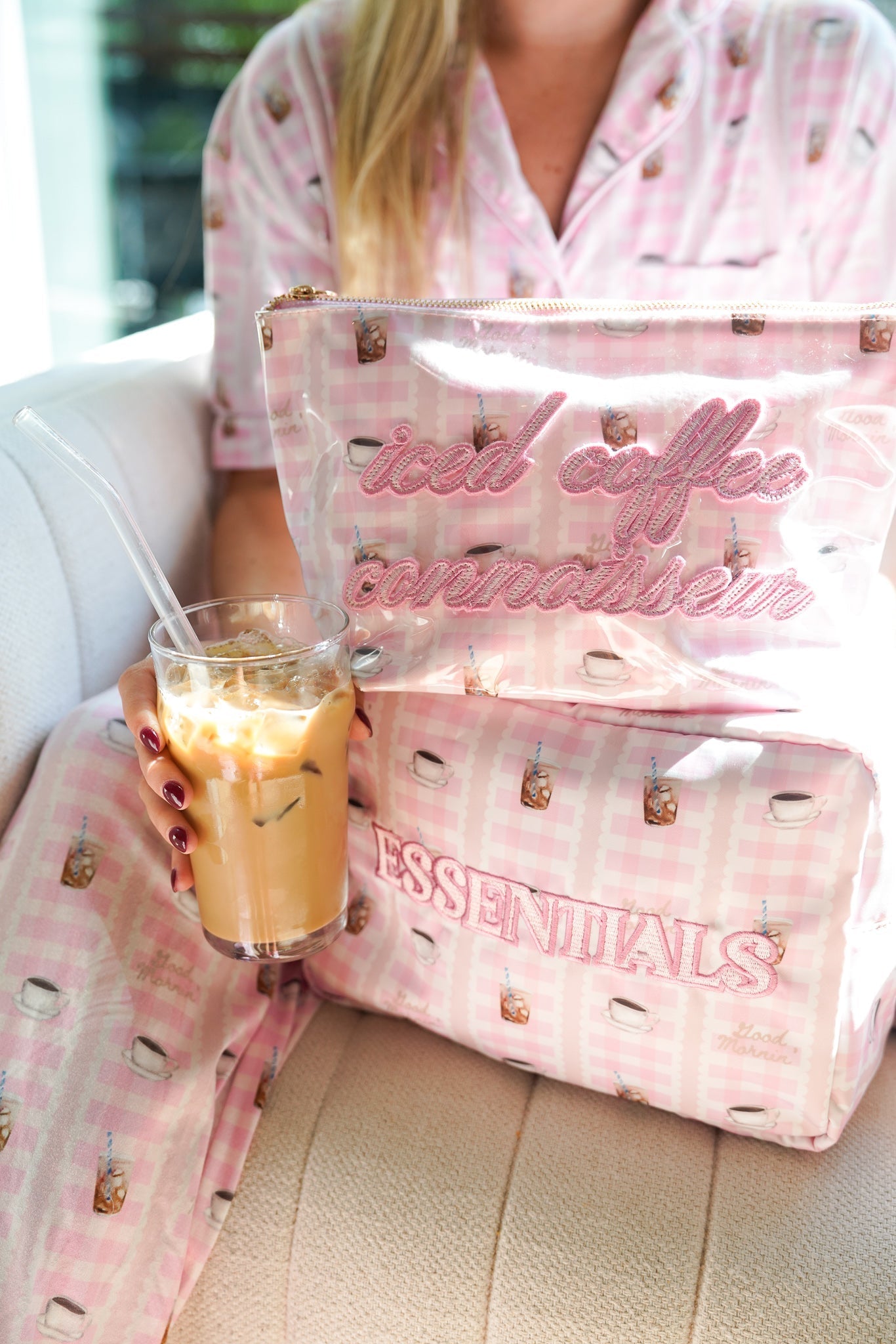 Iced Coffee Connoisseur - Clear Coat Bag - Bexa Boutique
