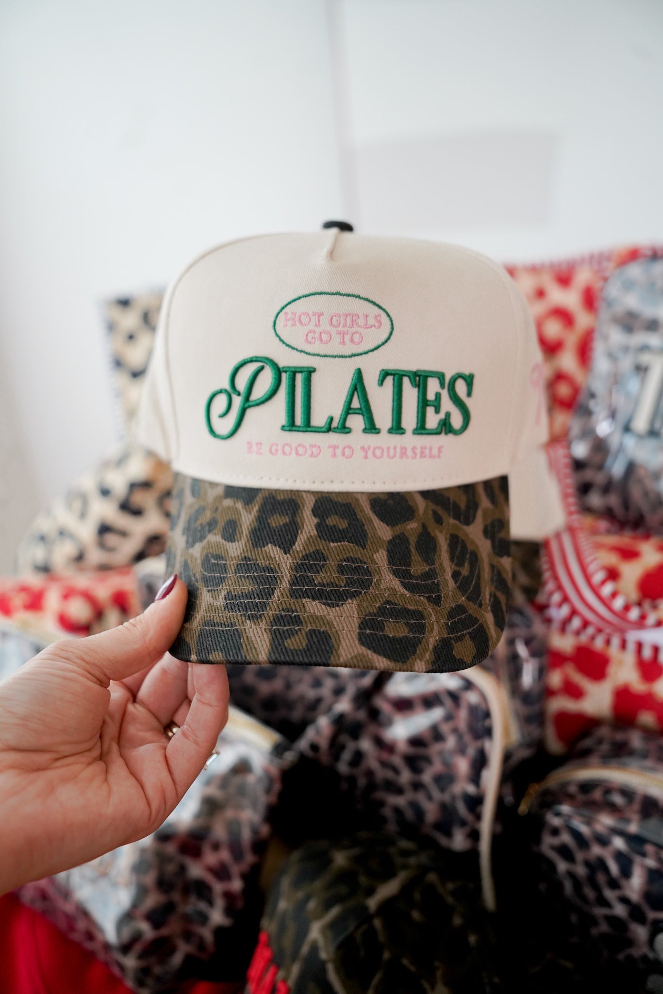 Hot Girls go to Pilates - Leopard Vintage Hat - Bexa Boutique