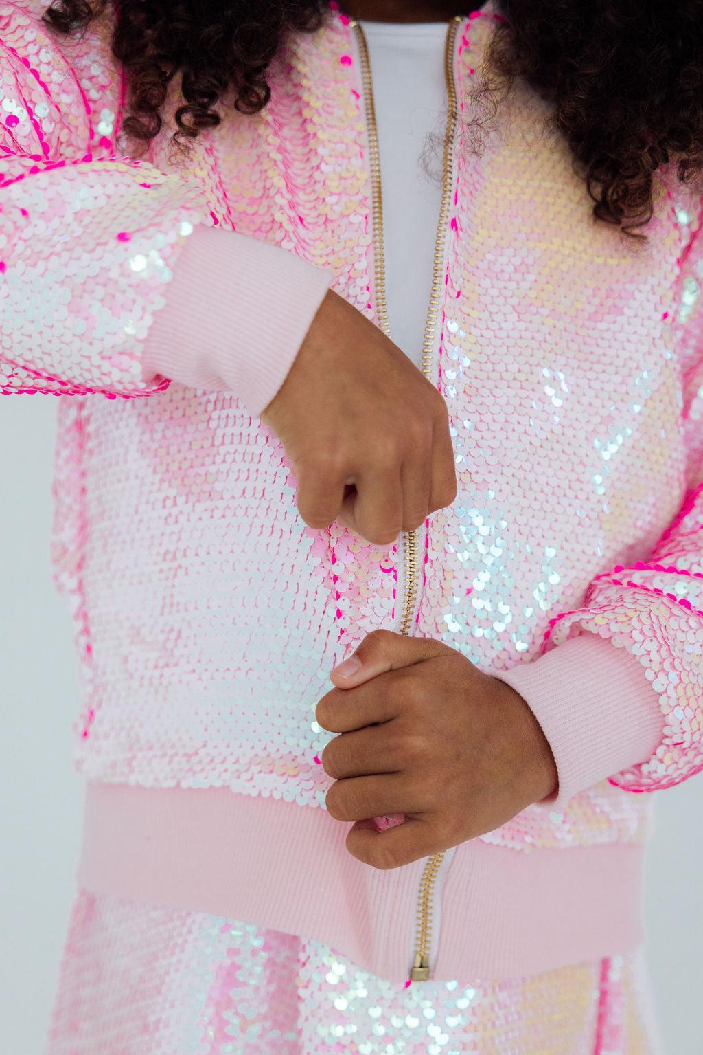 Diva Pink Flip Sequin Jacket - Bexa Boutique