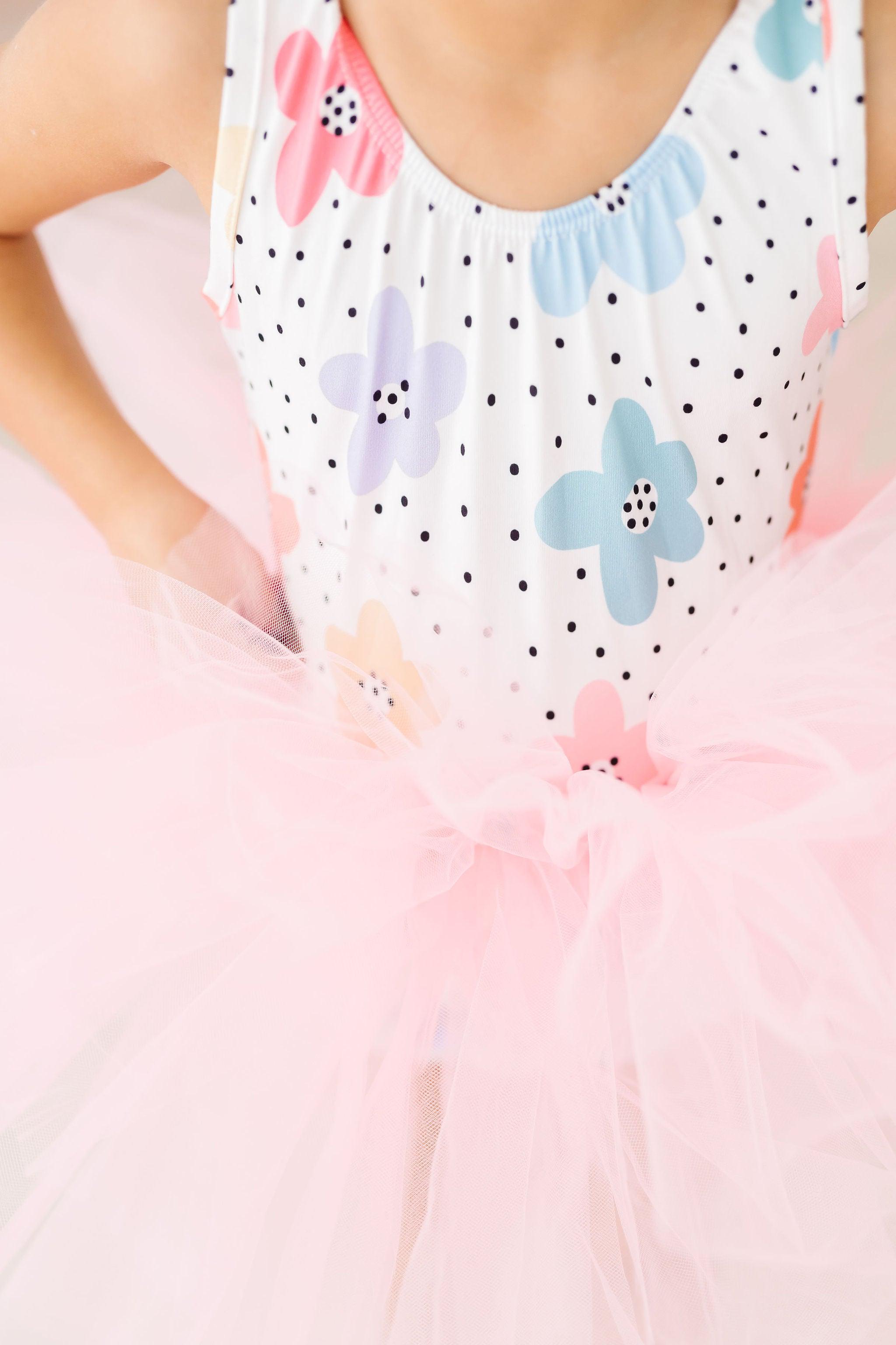 Dots & Daisies Tank Tutu Leotard - Bexa Boutique
