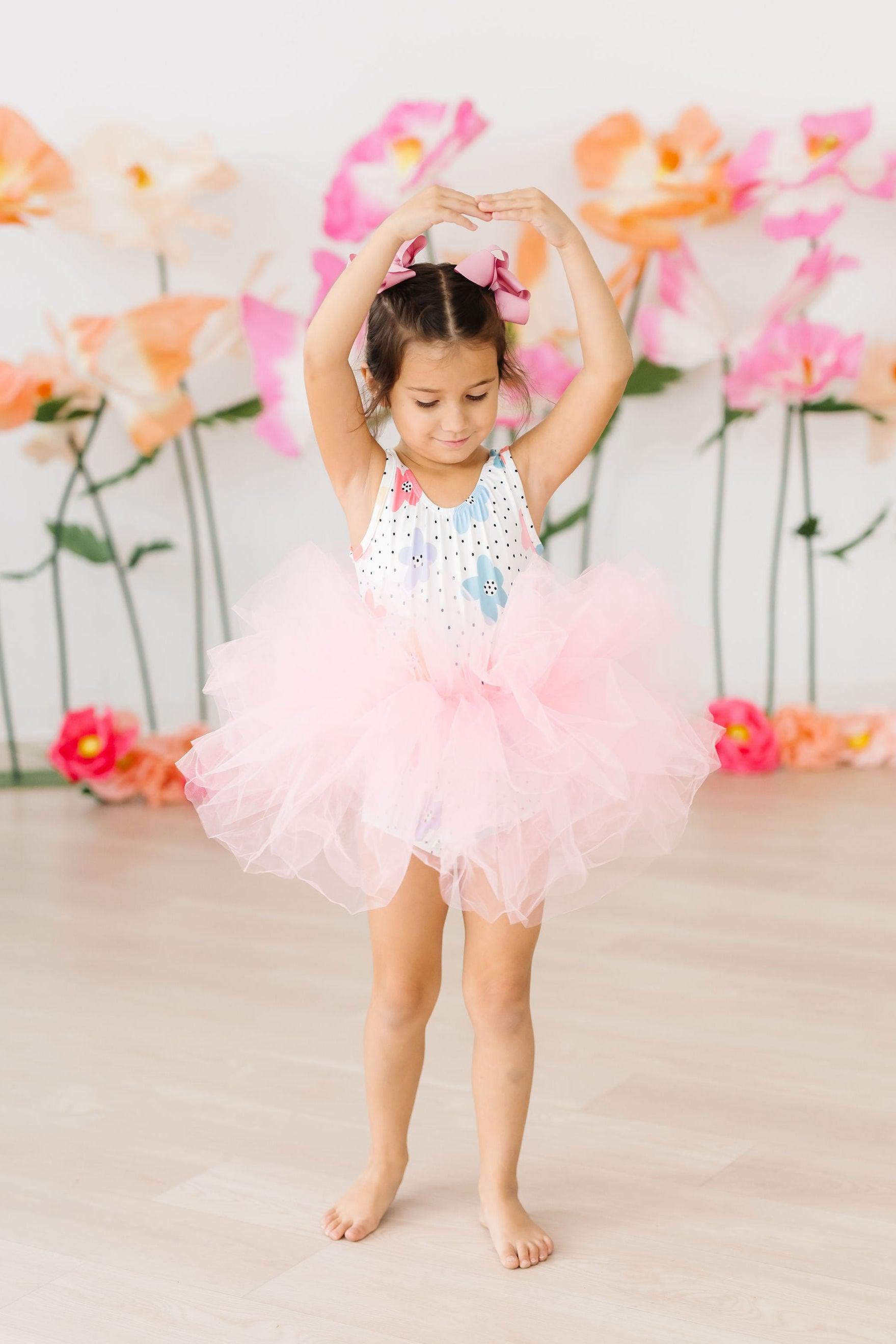 Dots & Daisies Tank Tutu Leotard - Bexa Boutique