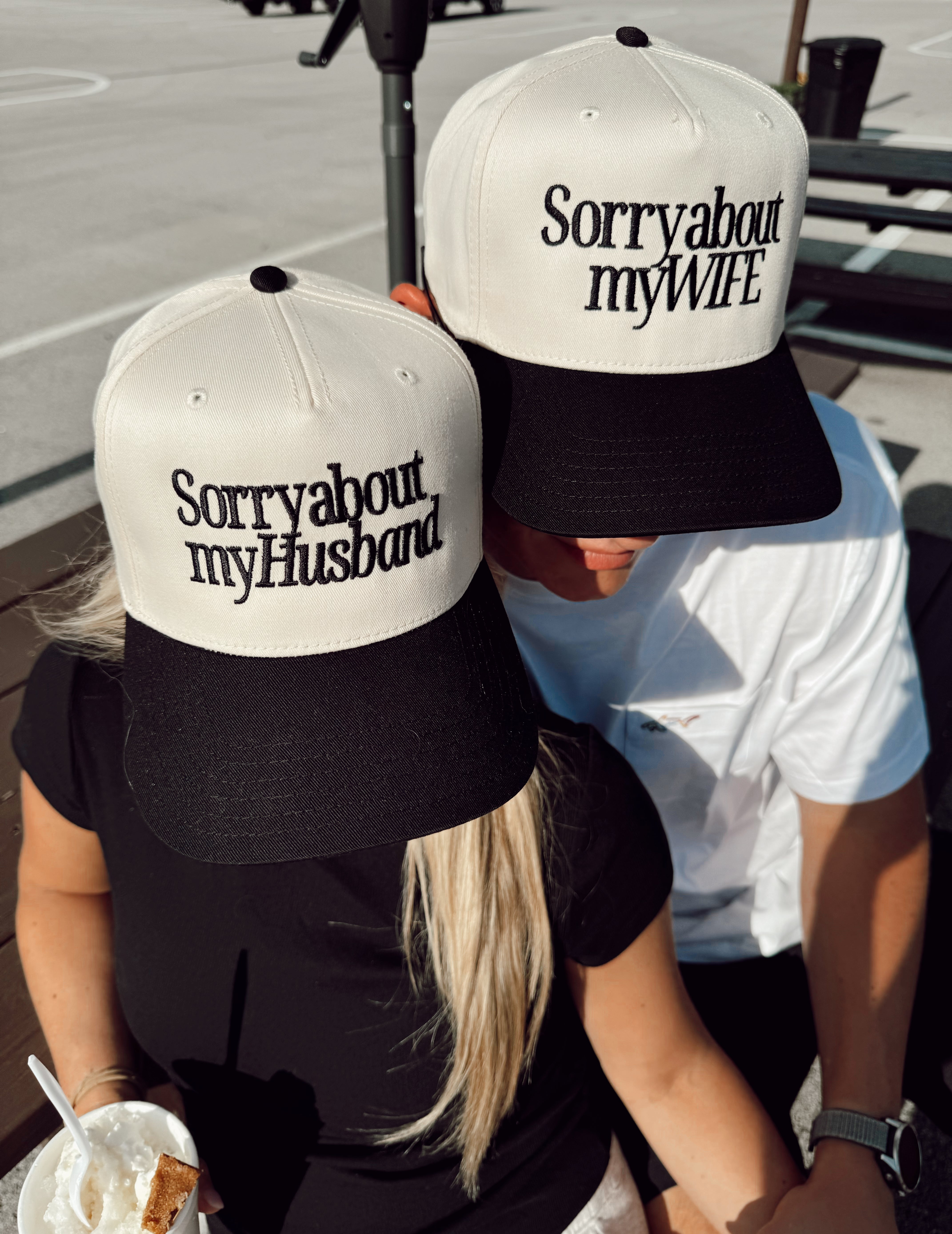 Sorry about my Husband / Wife Vintage Trucker Hat - Husband- Cheetah, Cheetah - Bexa Boutique