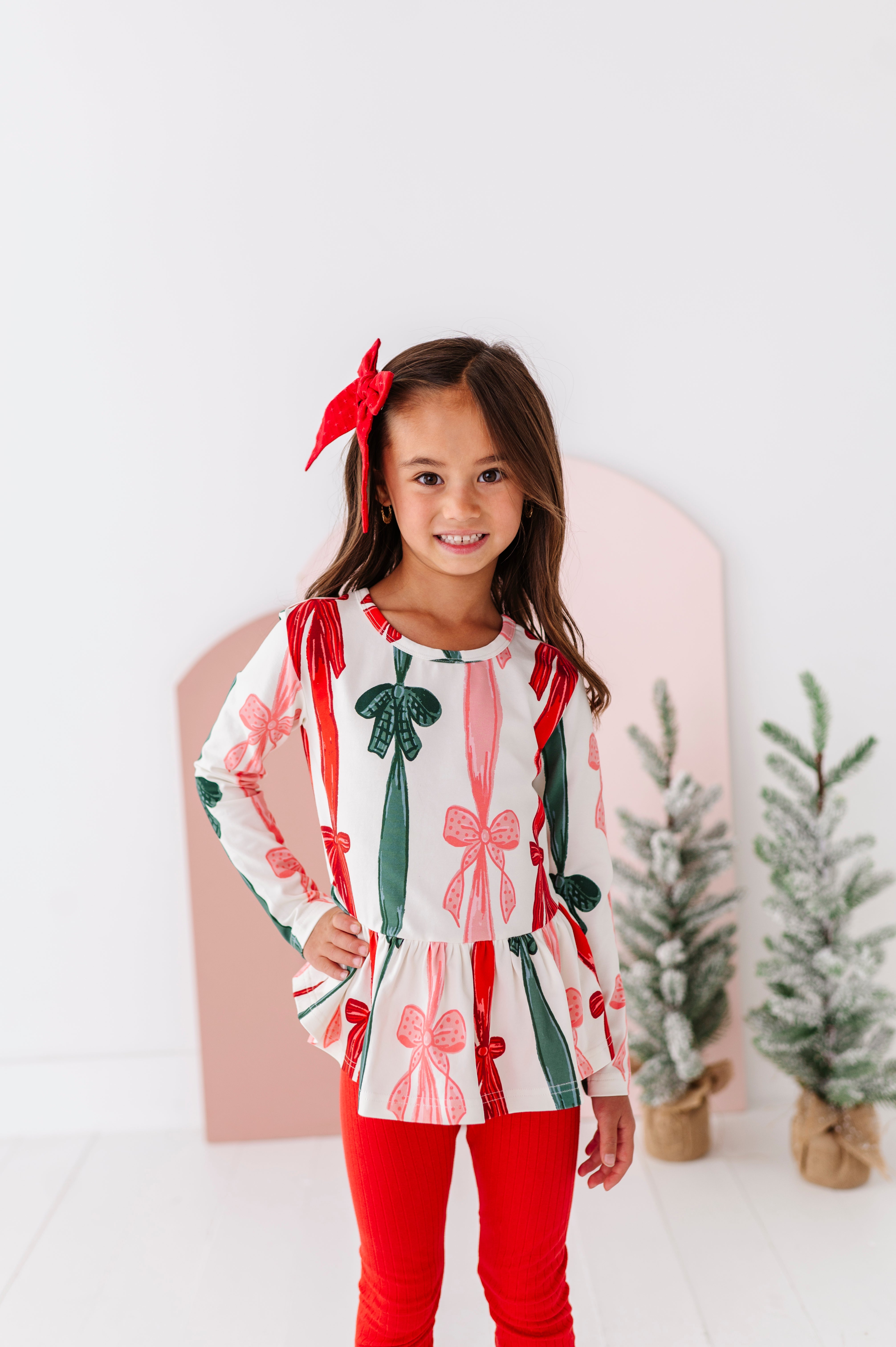 Wrapping Bows Top | PEPLUM