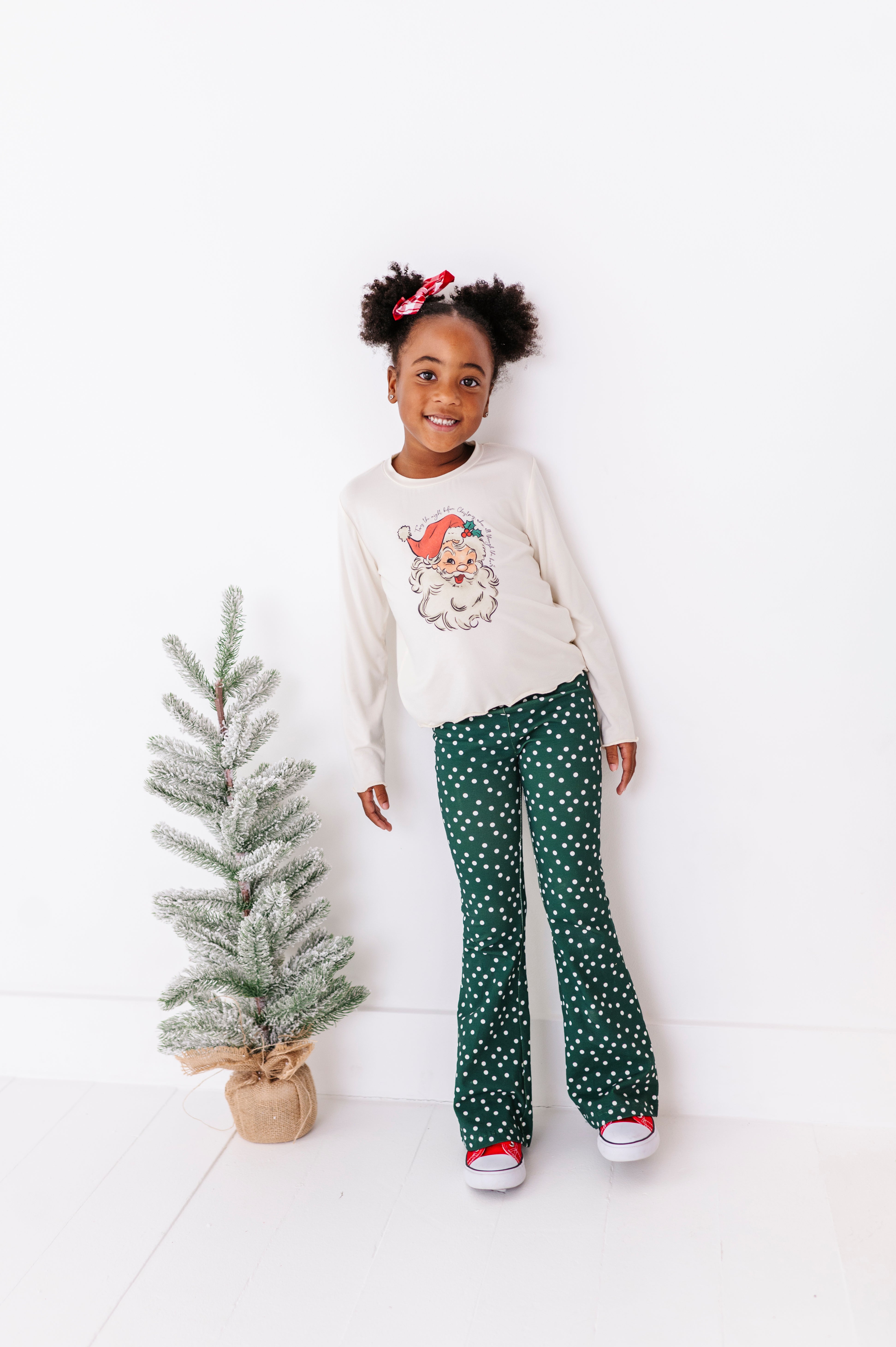 Jolly Santa Top| Bamboo Long Sleeve