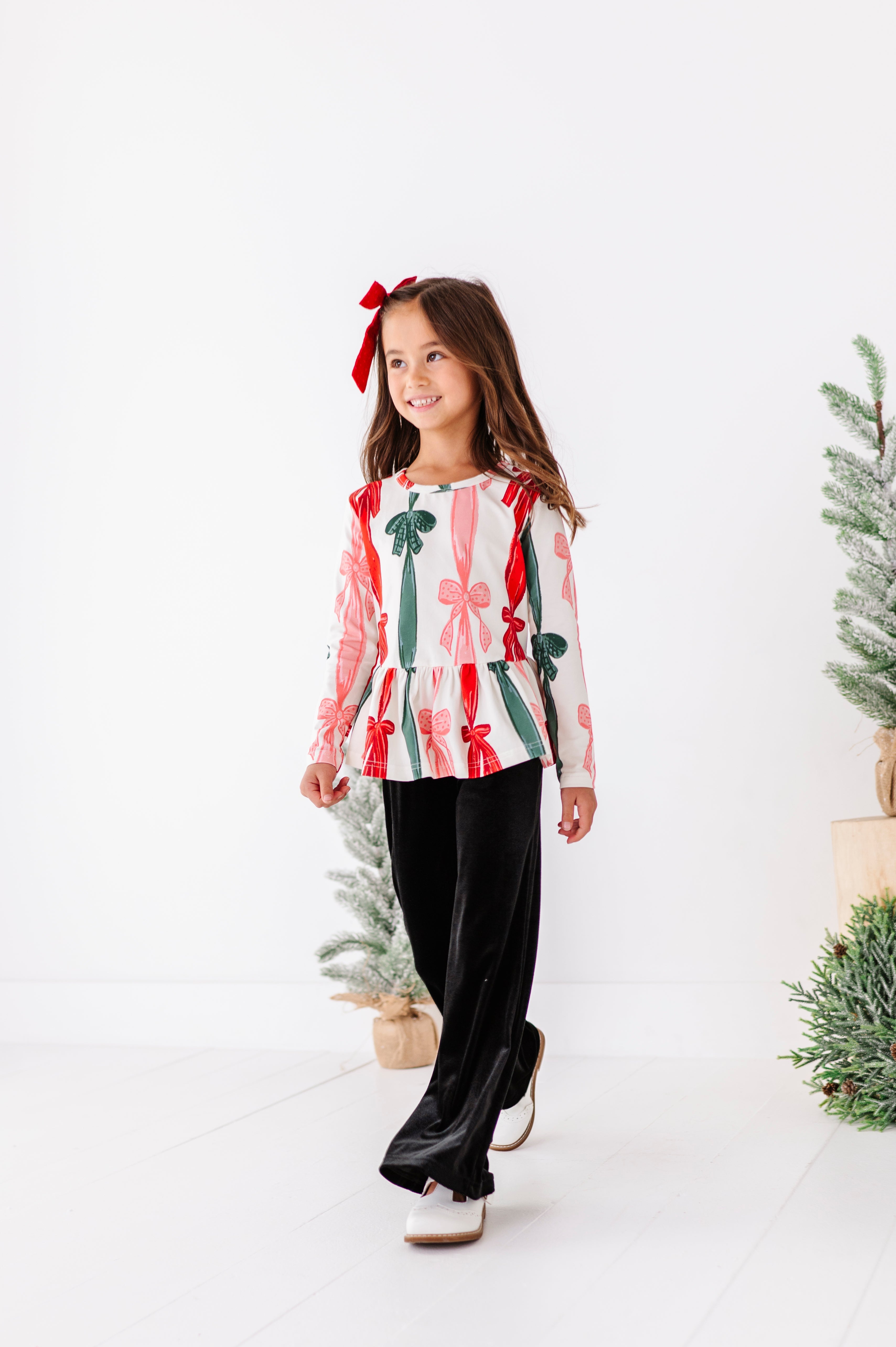 Wrapping Bows Top | PEPLUM