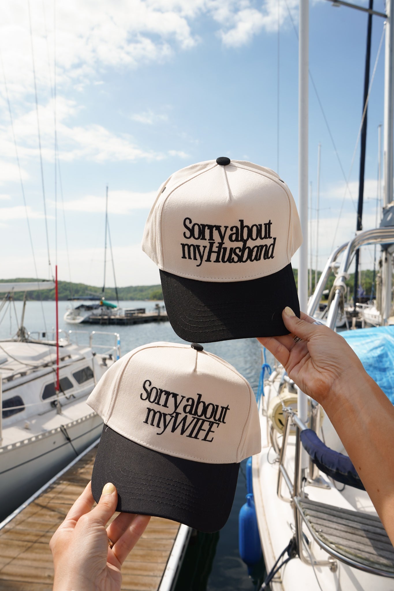 Sorry about my Husband / Wife Vintage Trucker Hat - Husband- Cheetah, Cheetah - Bexa Boutique