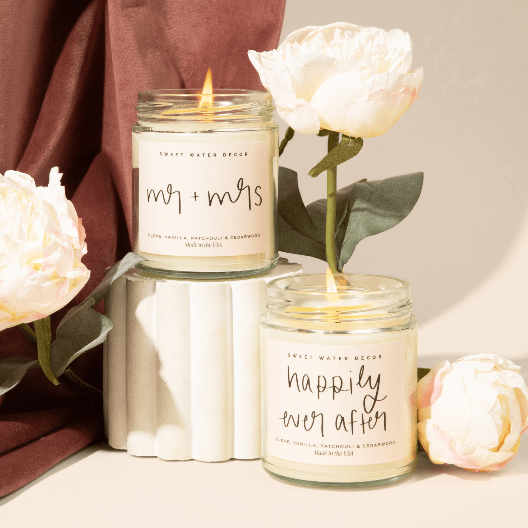 Happily Ever After Soy Candle - Clear Jar - 9 oz (Palo Santo Patchouli) - Bexa Boutique