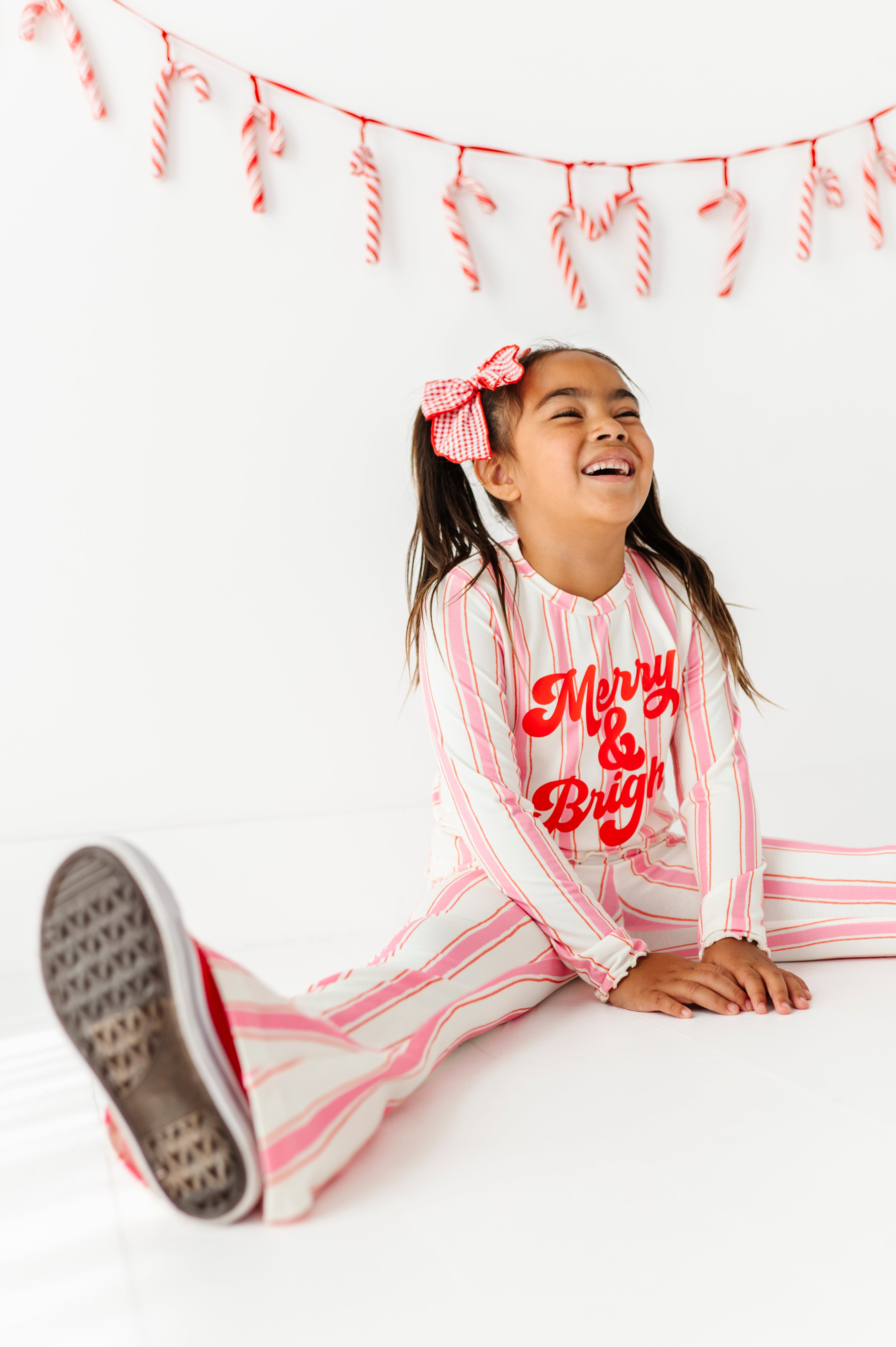 Pink Candy Cane Stripe Pants| FLARES