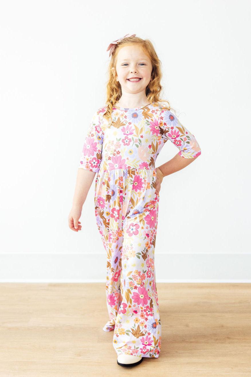 Fall Botanicals Wide Leg Jumpsuit - Bexa Boutique