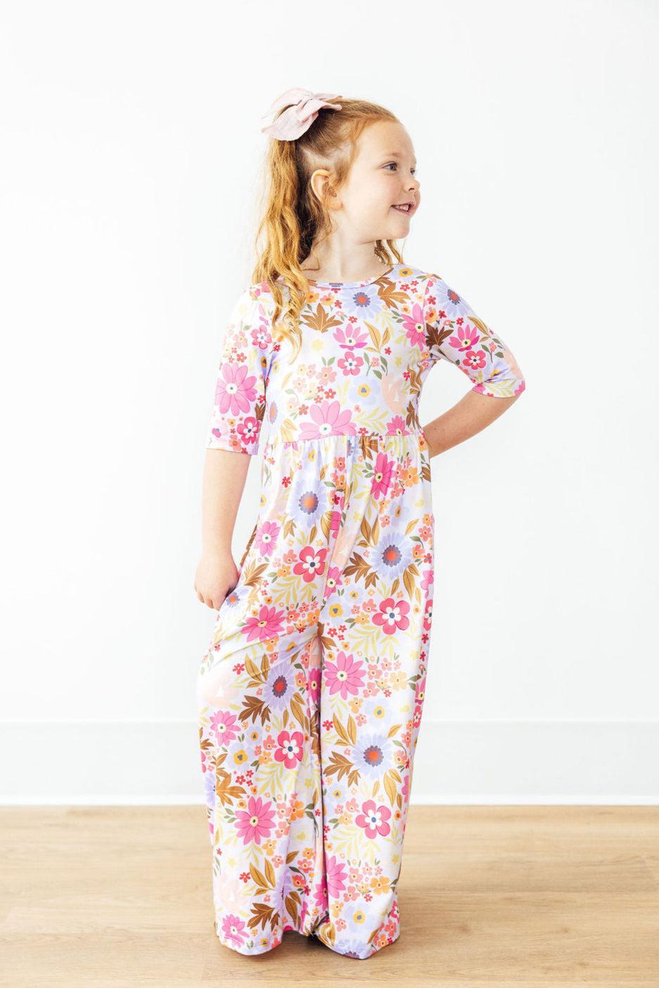 Fall Botanicals Wide Leg Jumpsuit - Bexa Boutique
