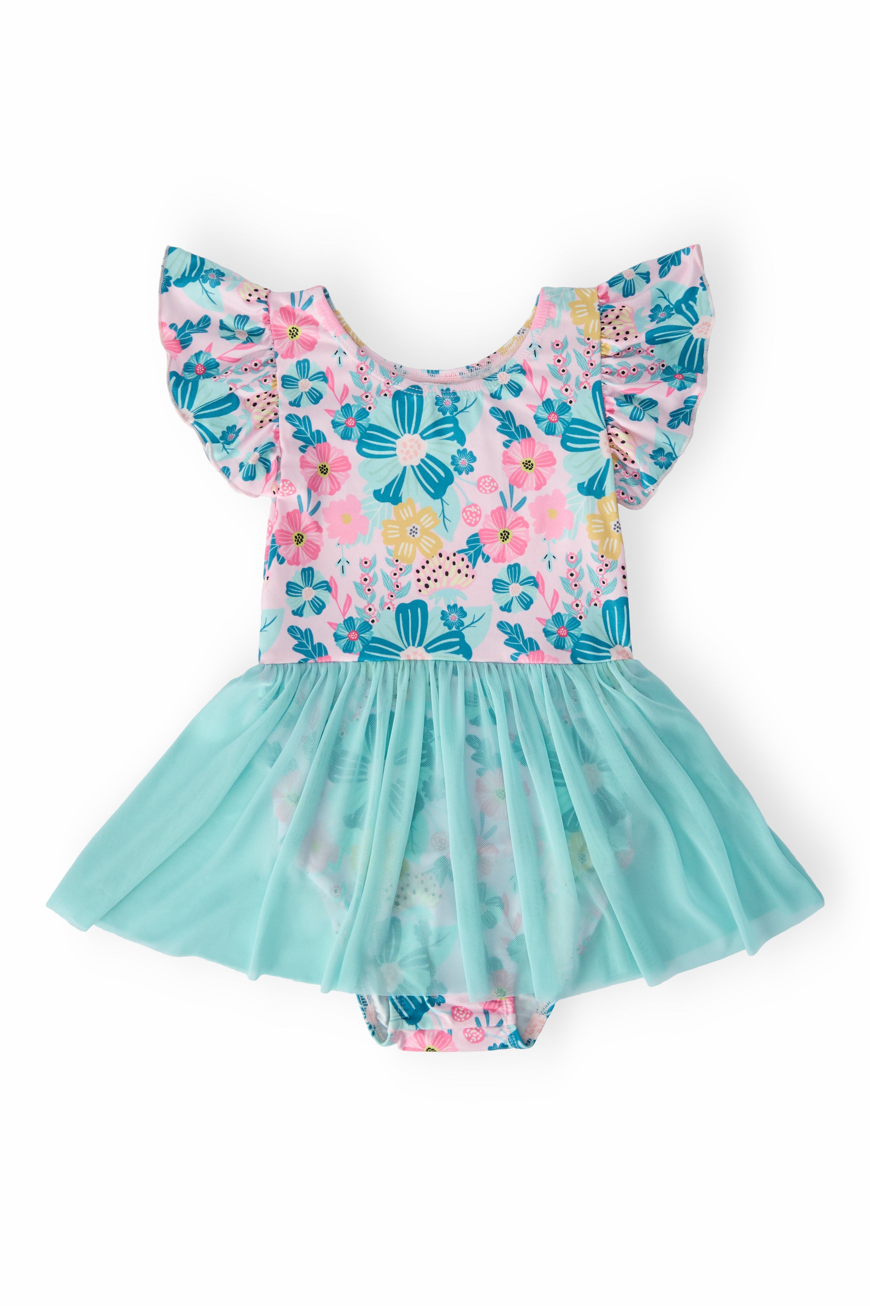 Floral Garden S/S Twirl Leotard - Bexa Boutique