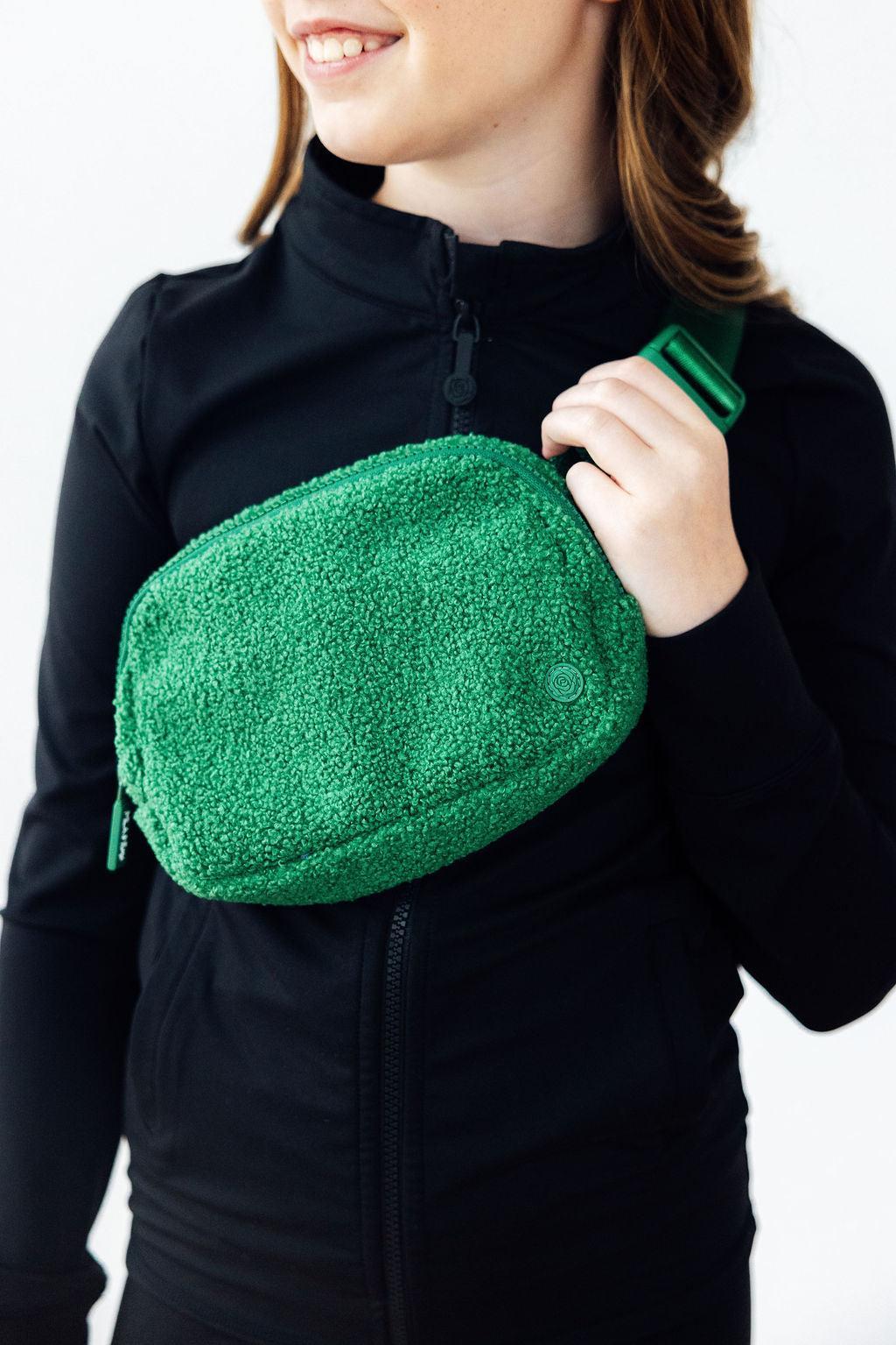 Green Fleece Belt Bag - Bexa Boutique