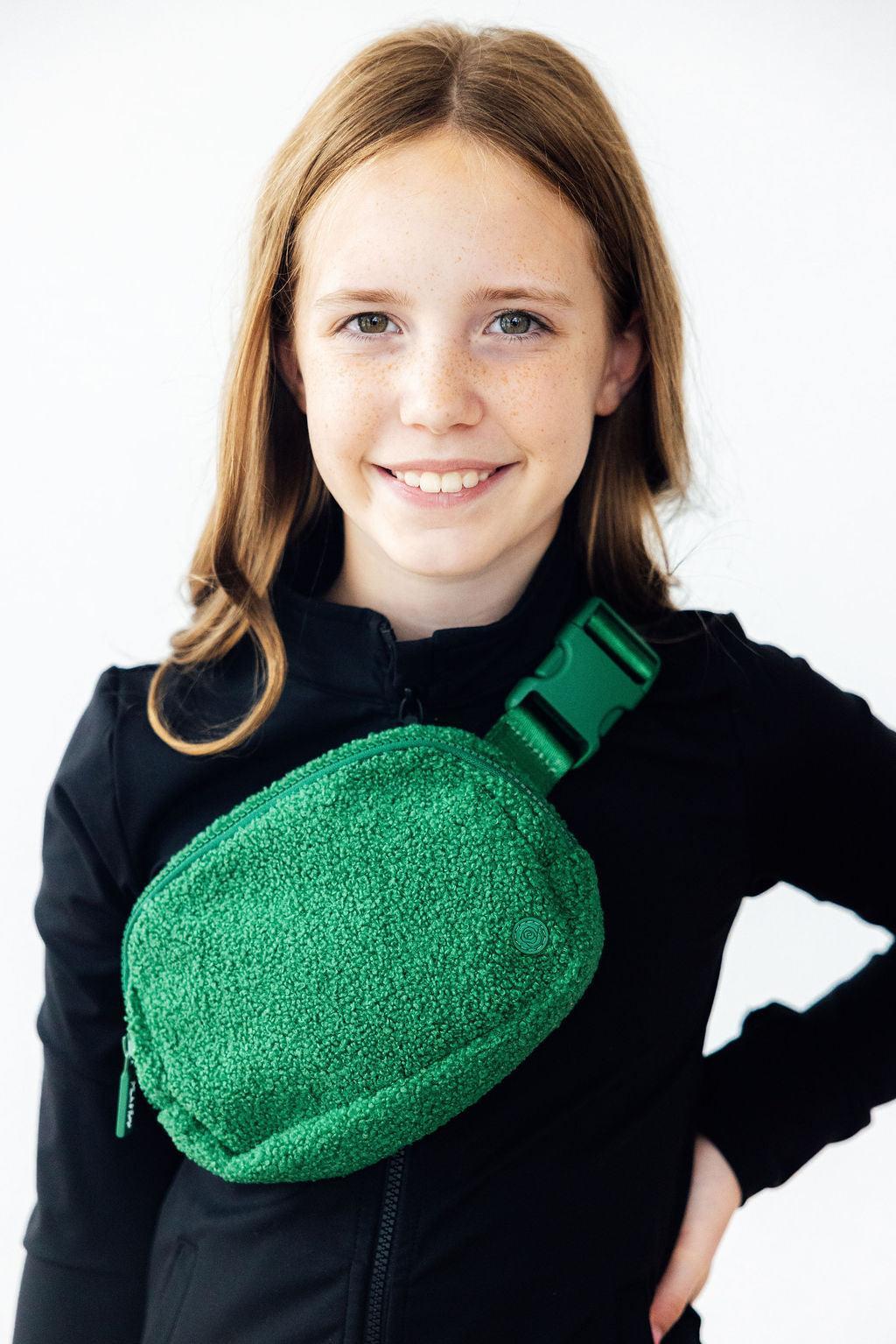Green Fleece Belt Bag - Bexa Boutique