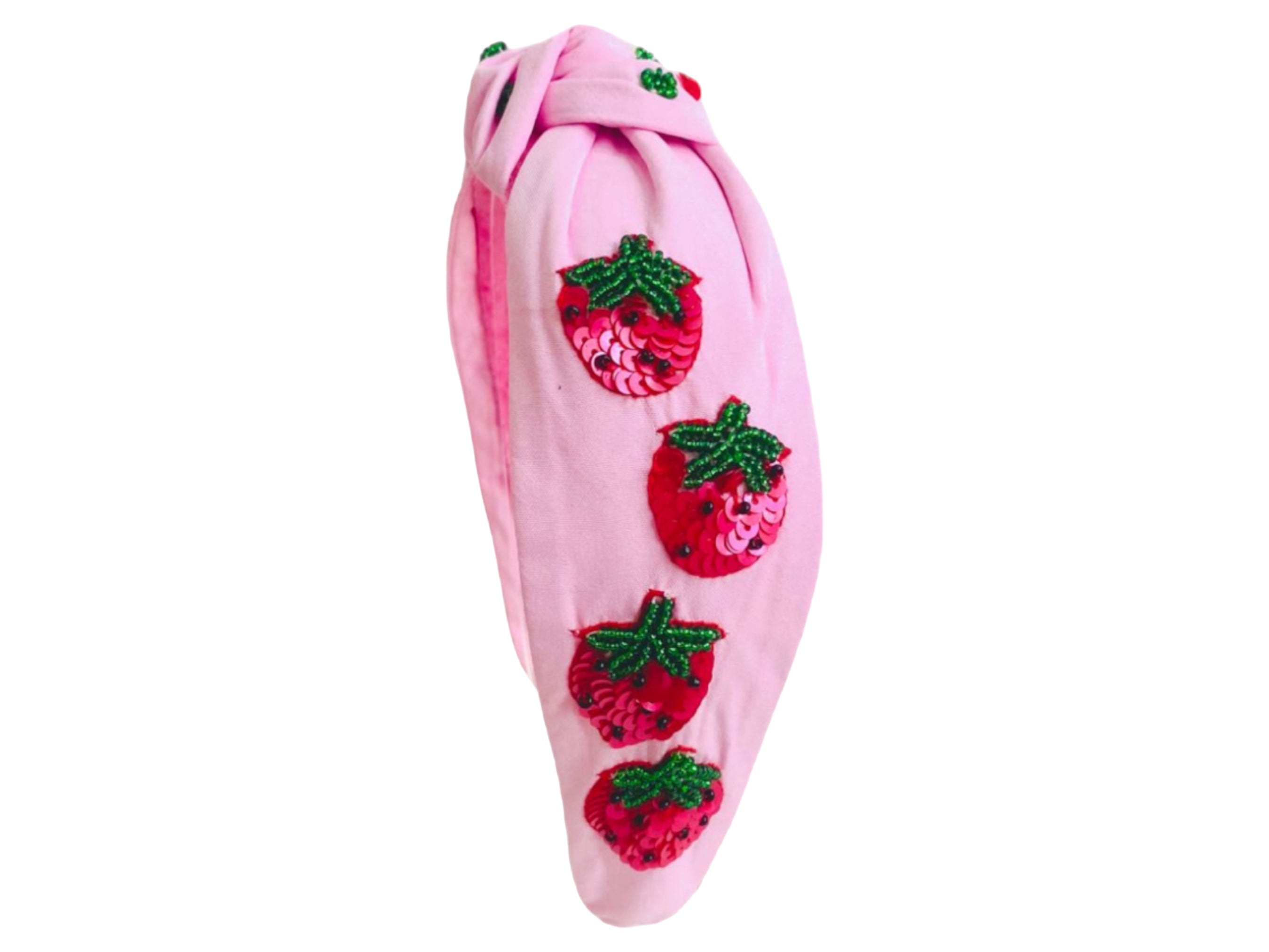 Headband Knot- Sequin Strawberry - Bexa Boutique
