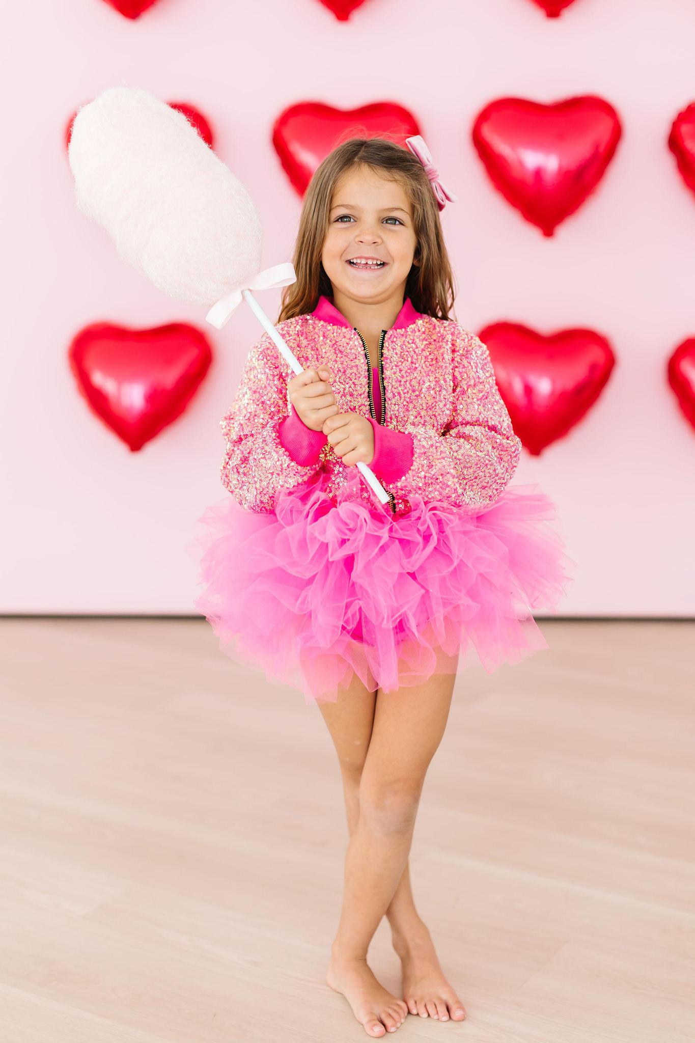 Hot Pink Sequin Jacket - Bexa Boutique