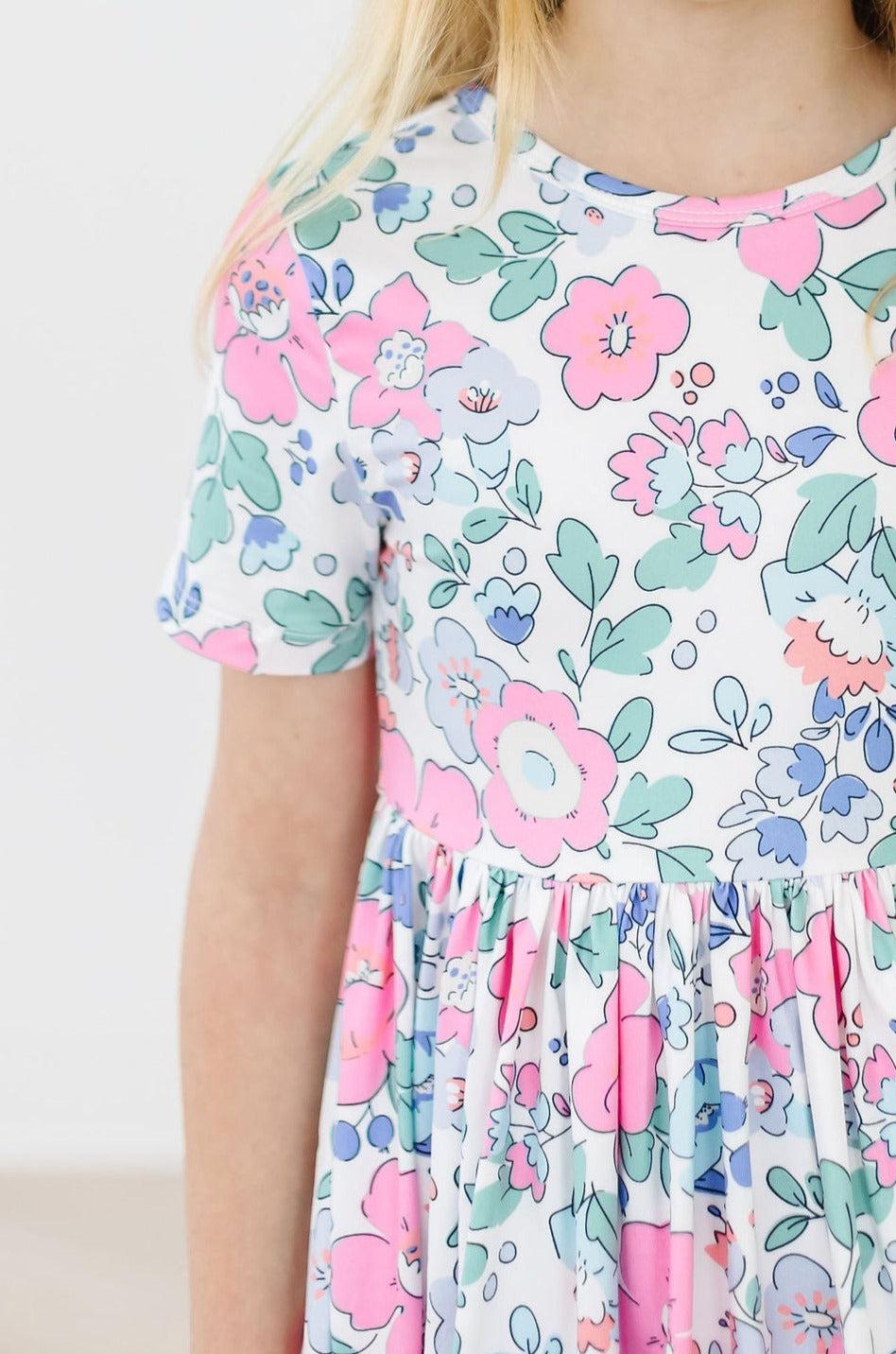 Hydrangea S/S Pocket Twirl Dress - Bexa Boutique