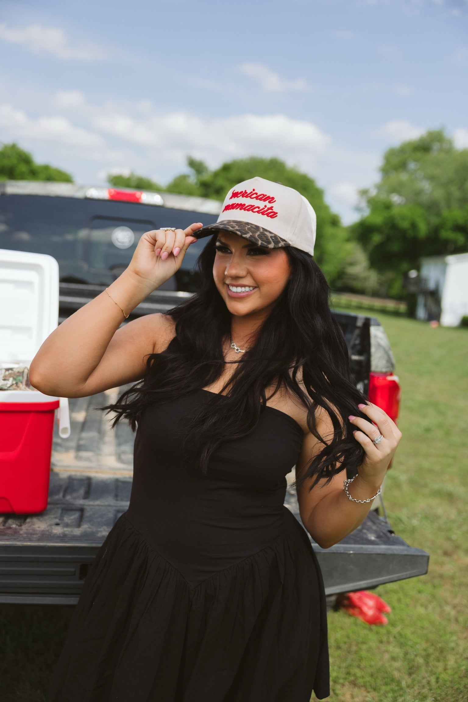 'Merican Mamacita - Leopard Vintage Trucker Hat - Bexa Boutique
