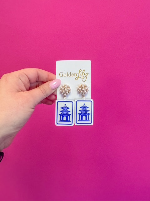 Mahjong Earrings - Pagola - Bexa Boutique