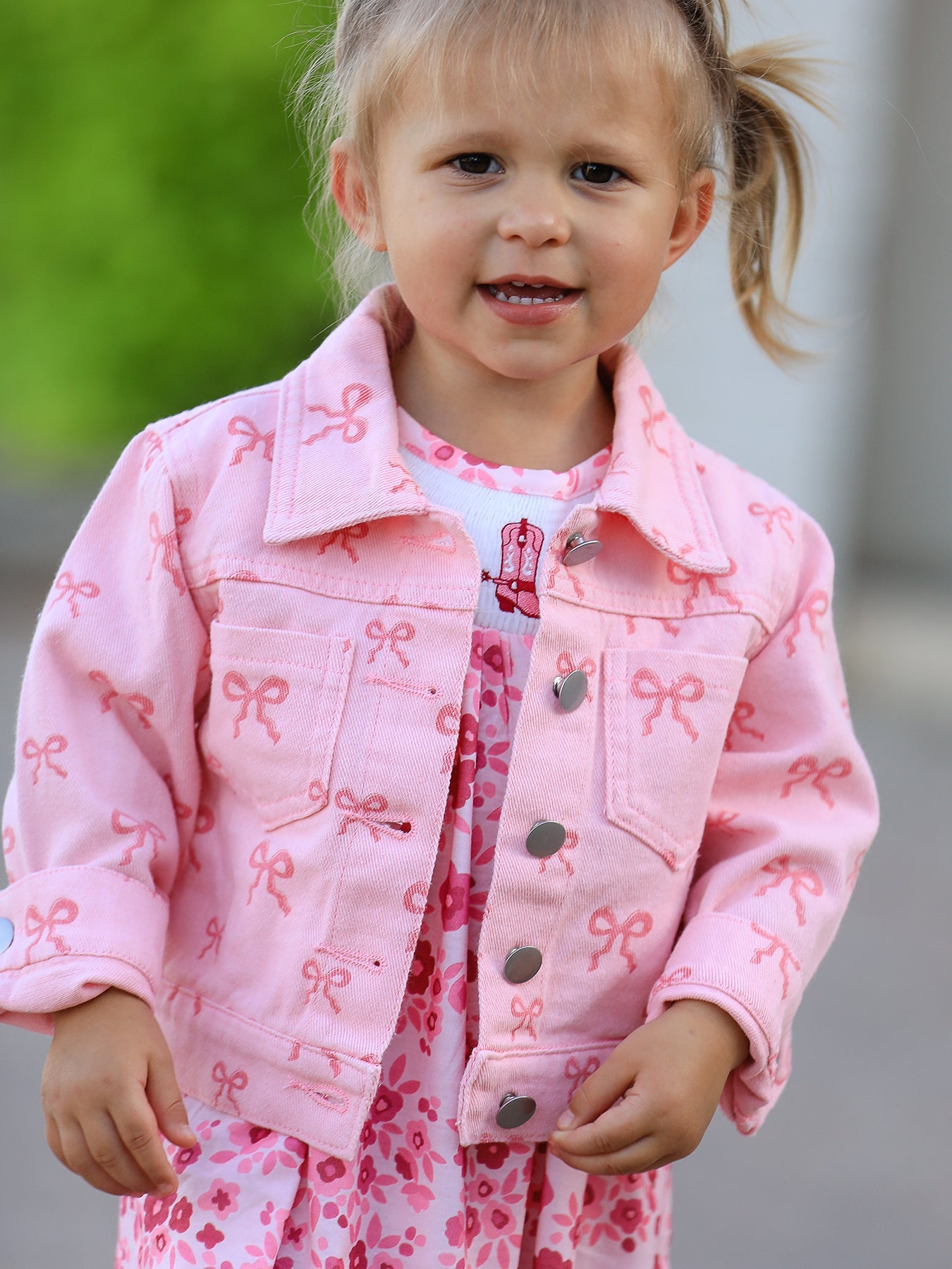 Pink Fall Girls Denim Jacket - Bexa Boutique
