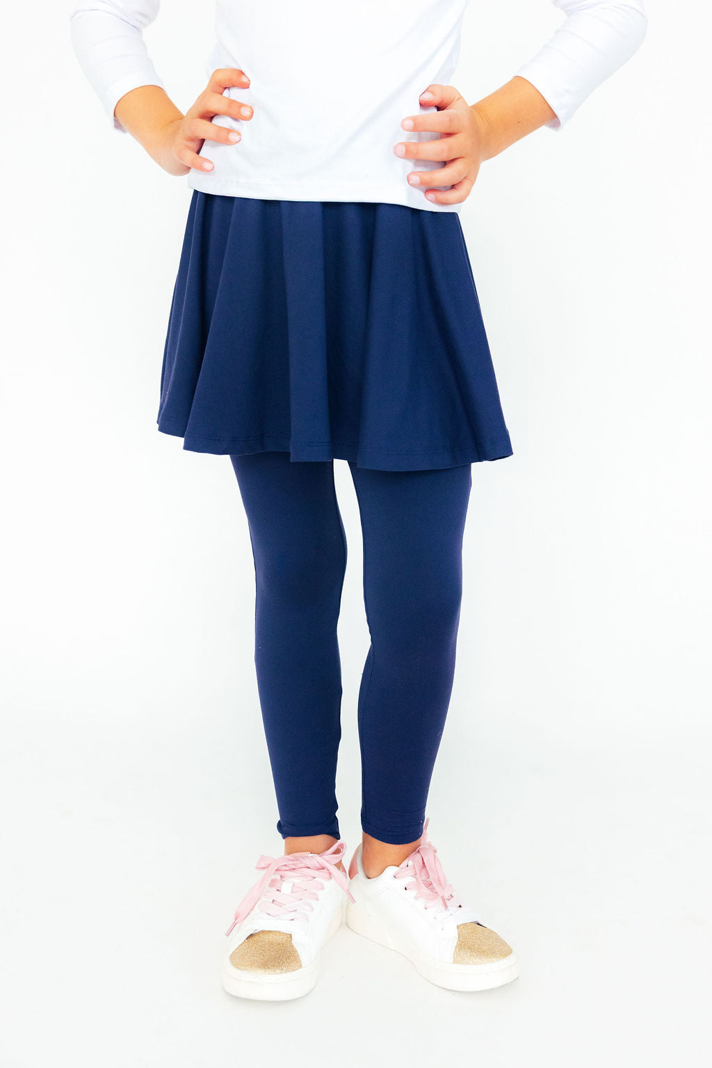 Navy Twirl Skegging - Bexa Boutique