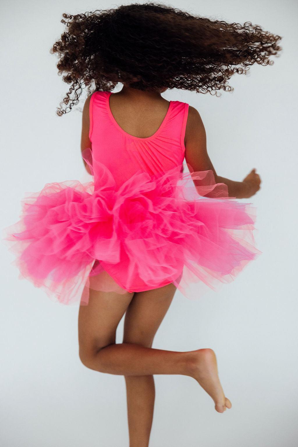Neon Pink Tank Tutu Leotard - Bexa Boutique