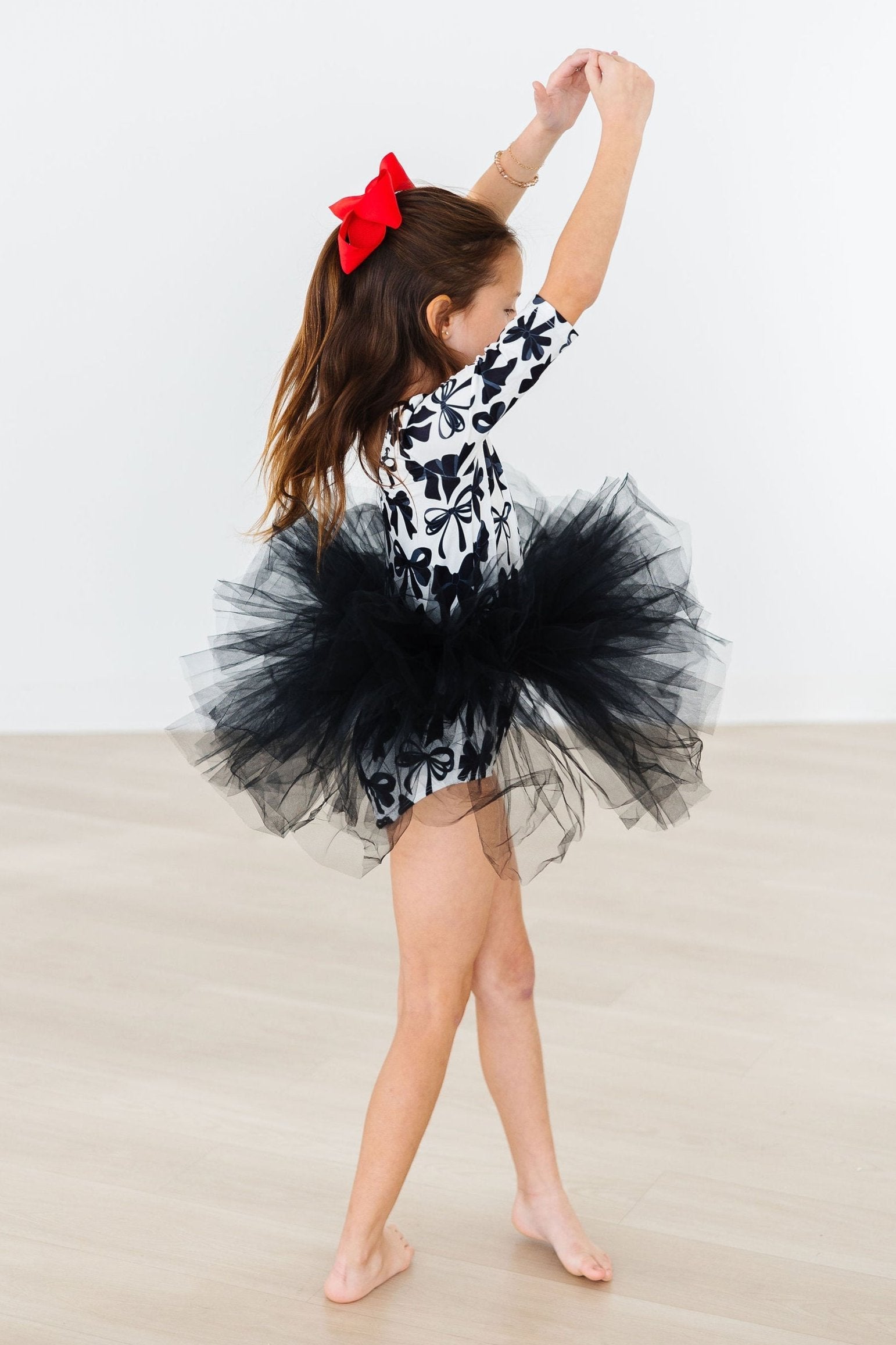 Perfectly Tied 3/4 Sleeve Tutu Leotard - Bexa Boutique