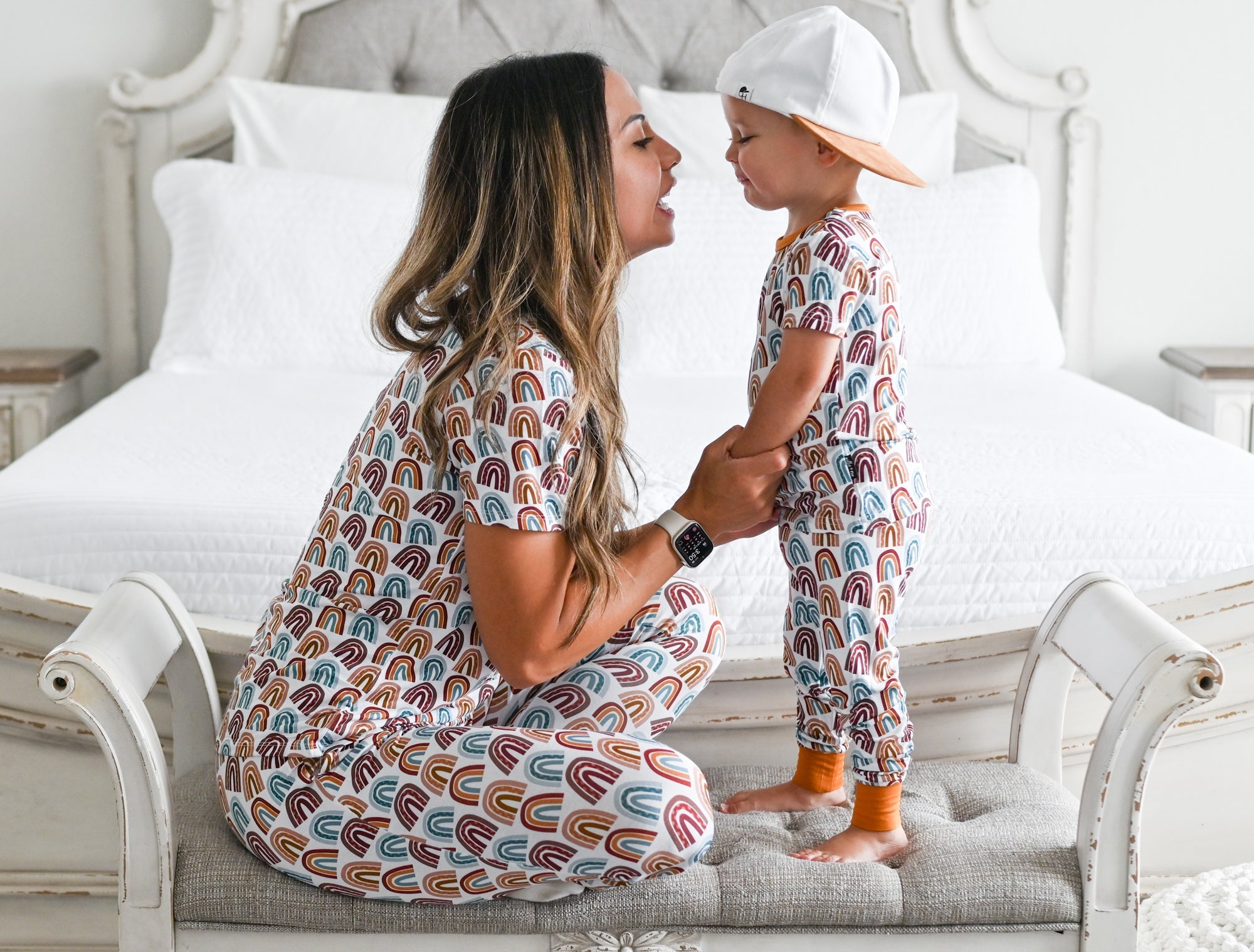 MAMA JOGGERS- Neutral Rainbow - Bexa Boutique