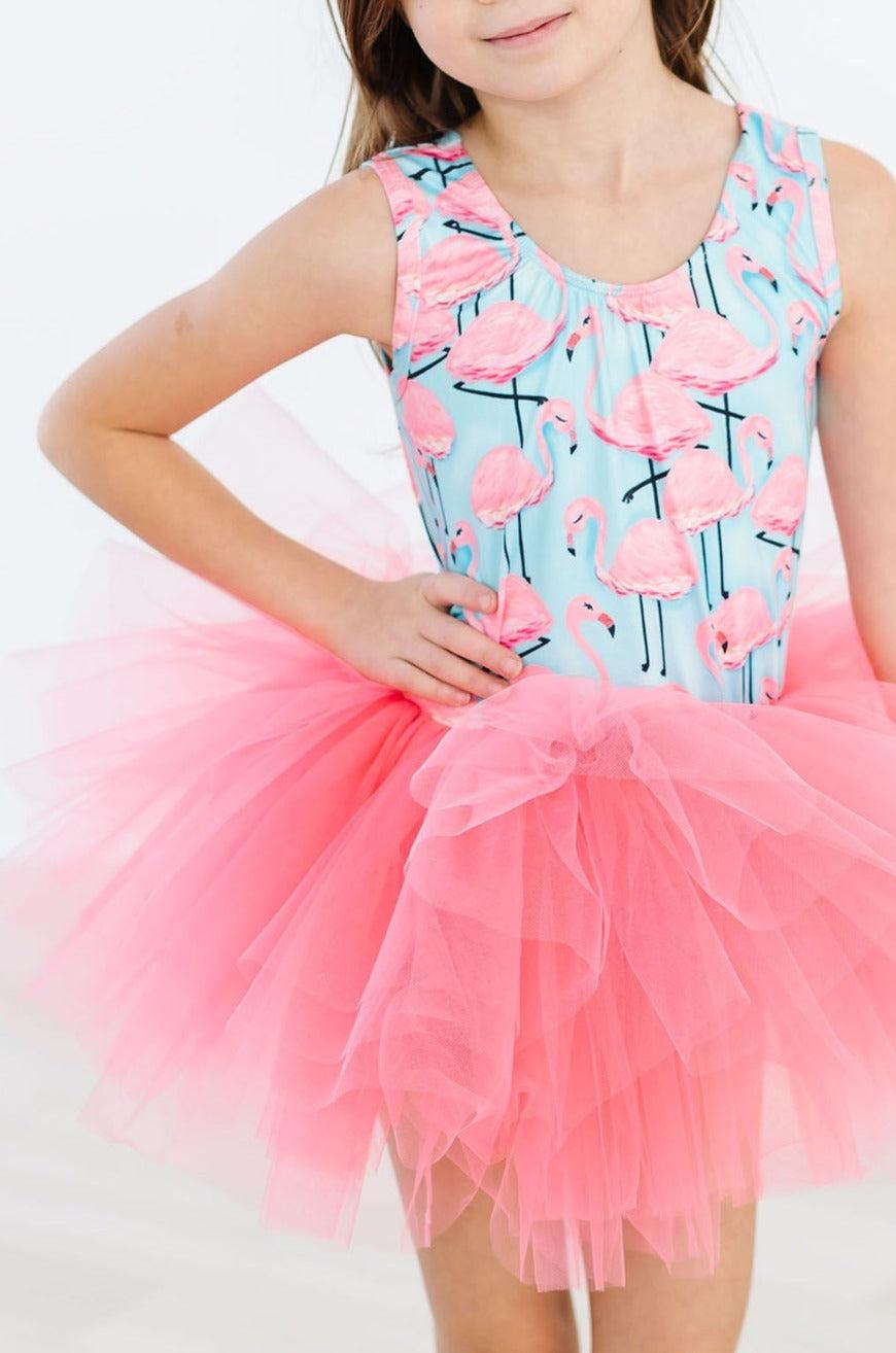 Pretty in Pink Flamingos Tank Tutu Leotard - Bexa Boutique
