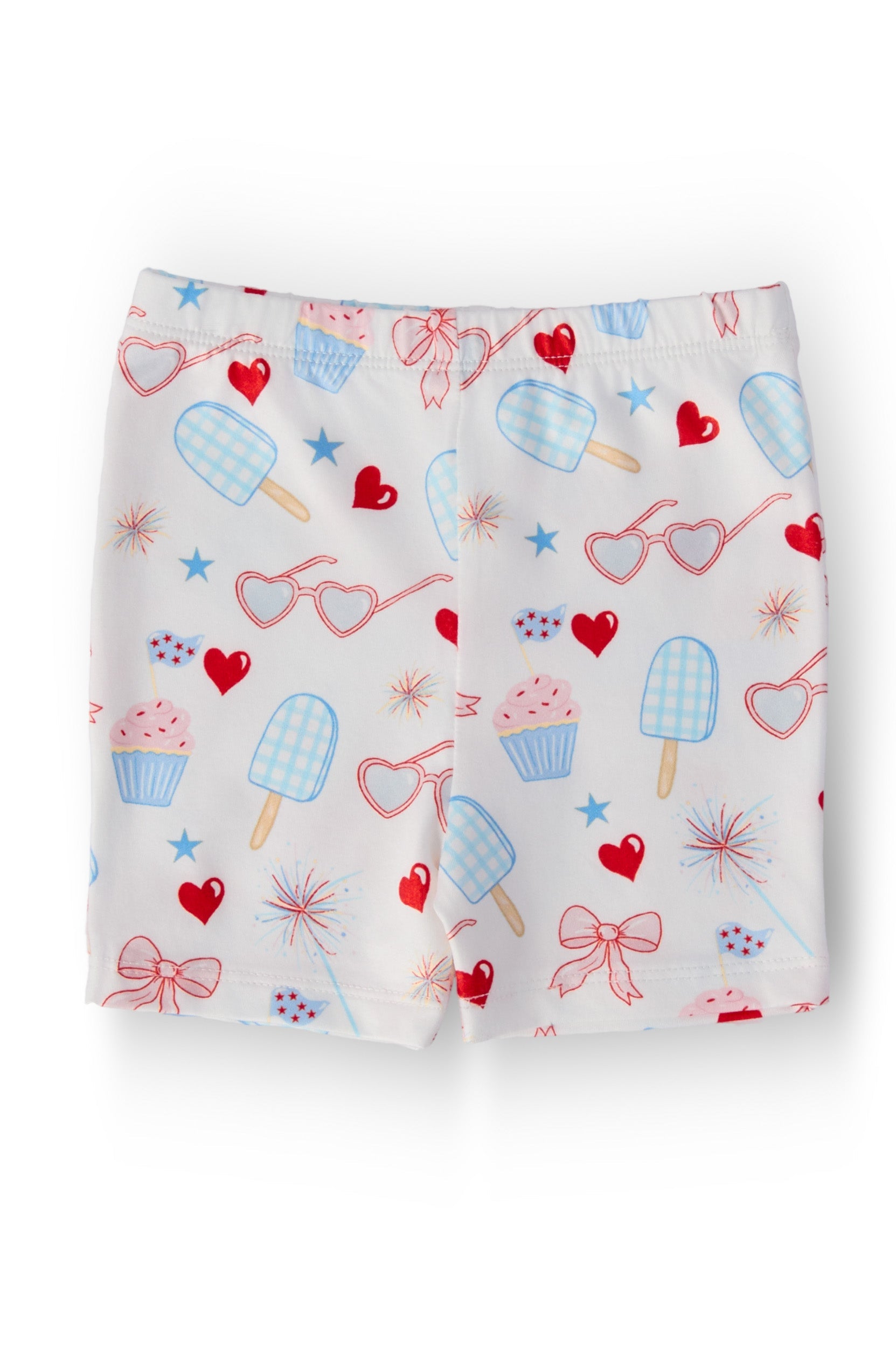 Red, White & Sweet Twirl Shorts - Bexa Boutique