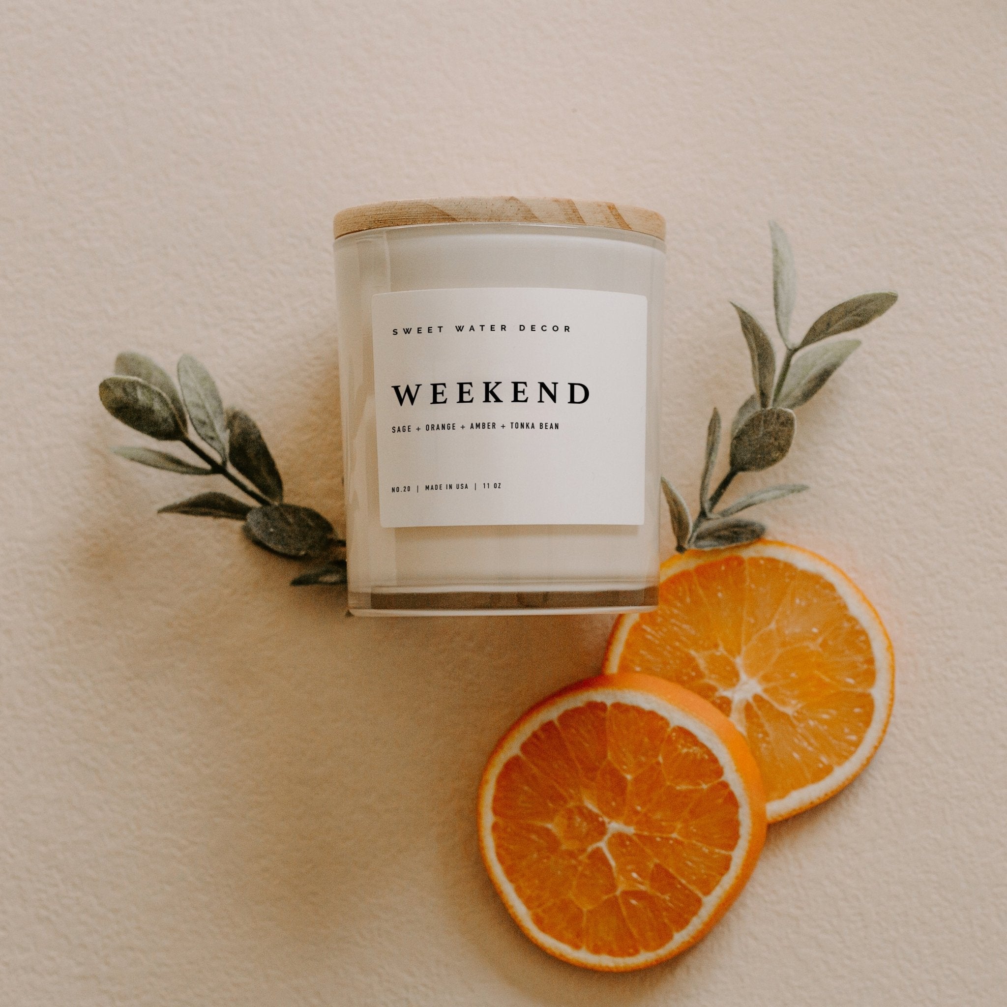 Weekend Soy Candle - White Jar - 11 oz - Bexa Boutique