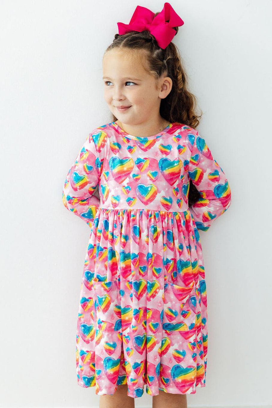 Sugar & Spice 3/4 Sleeve Pocket Twirl Dress - Bexa Boutique