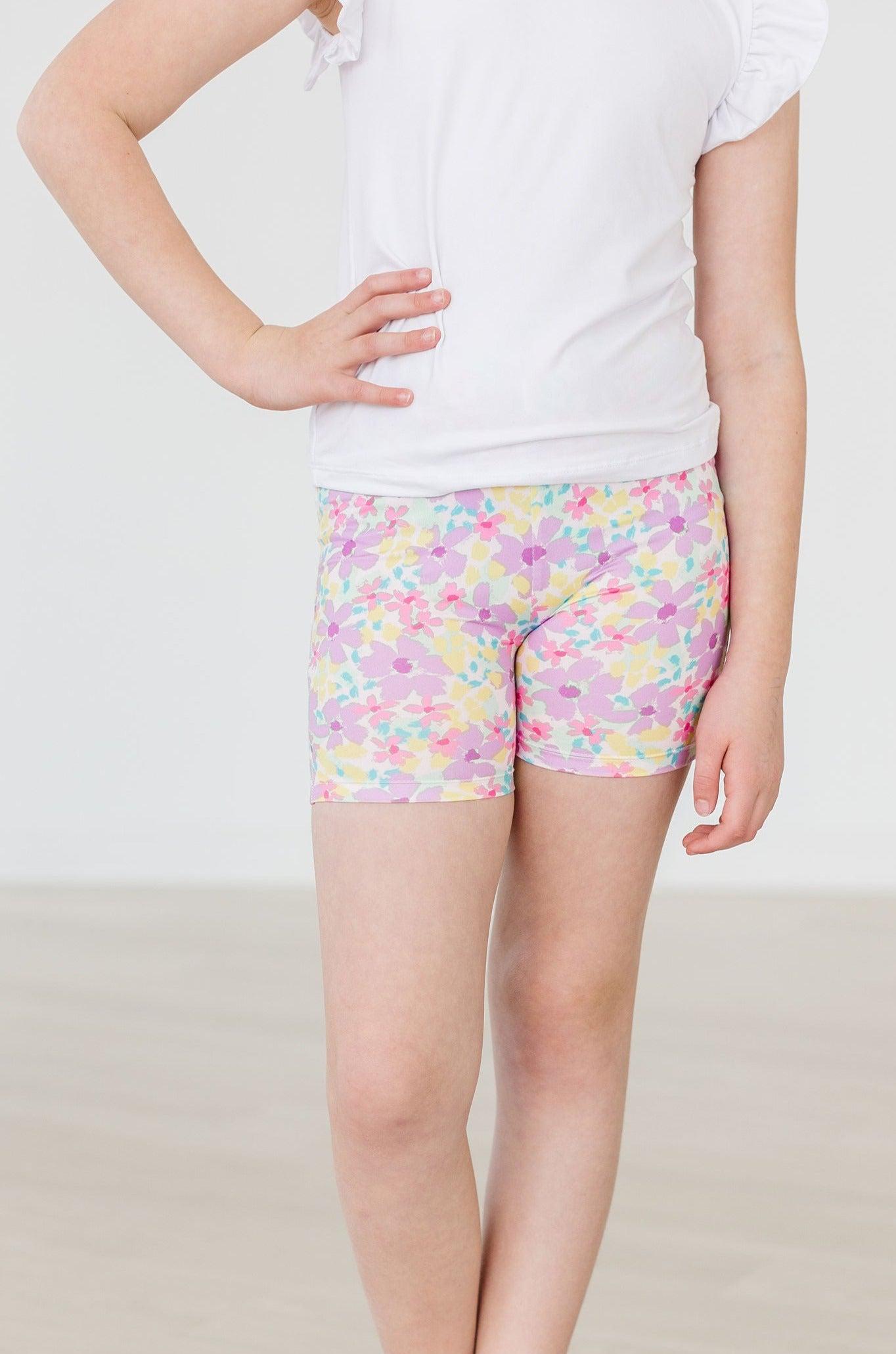 Summer Watercolor Twirl Shorts - Bexa Boutique