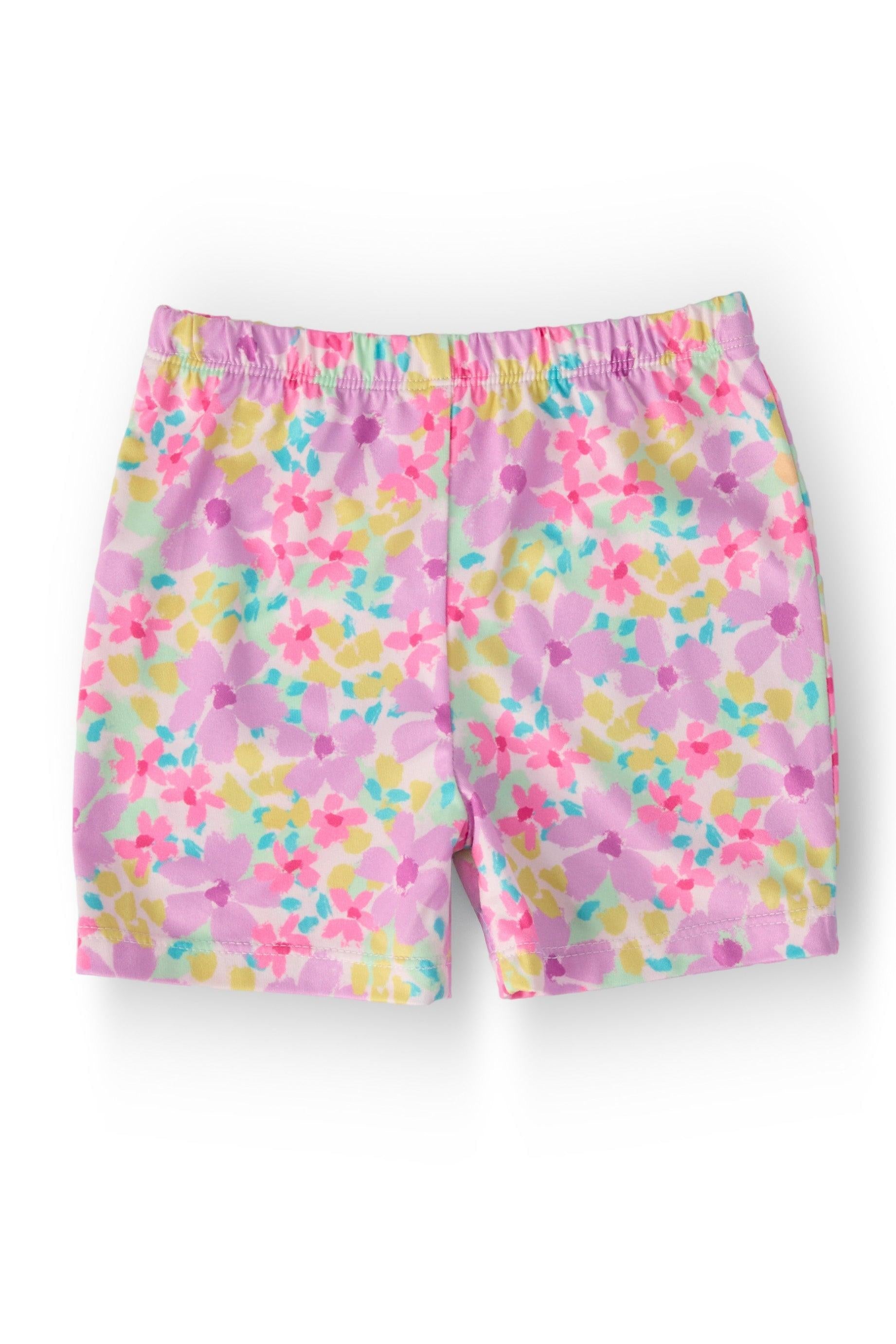 Summer Watercolor Twirl Shorts - Bexa Boutique