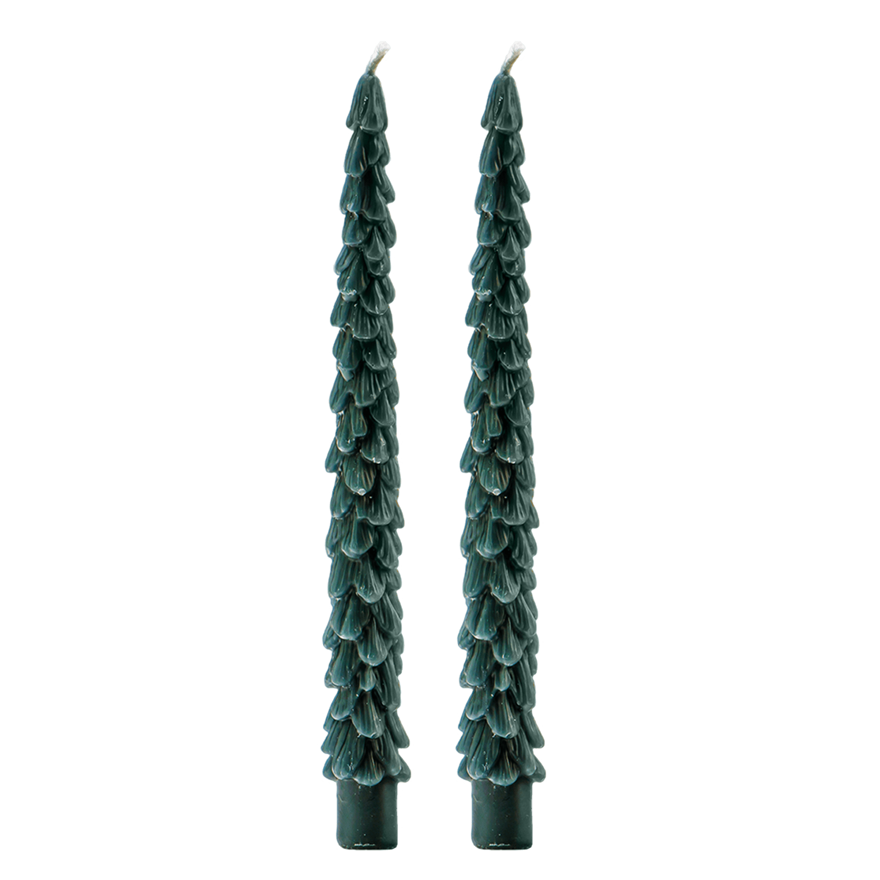 Green Tree Taper Candles - Set of 2 - Bexa Boutique