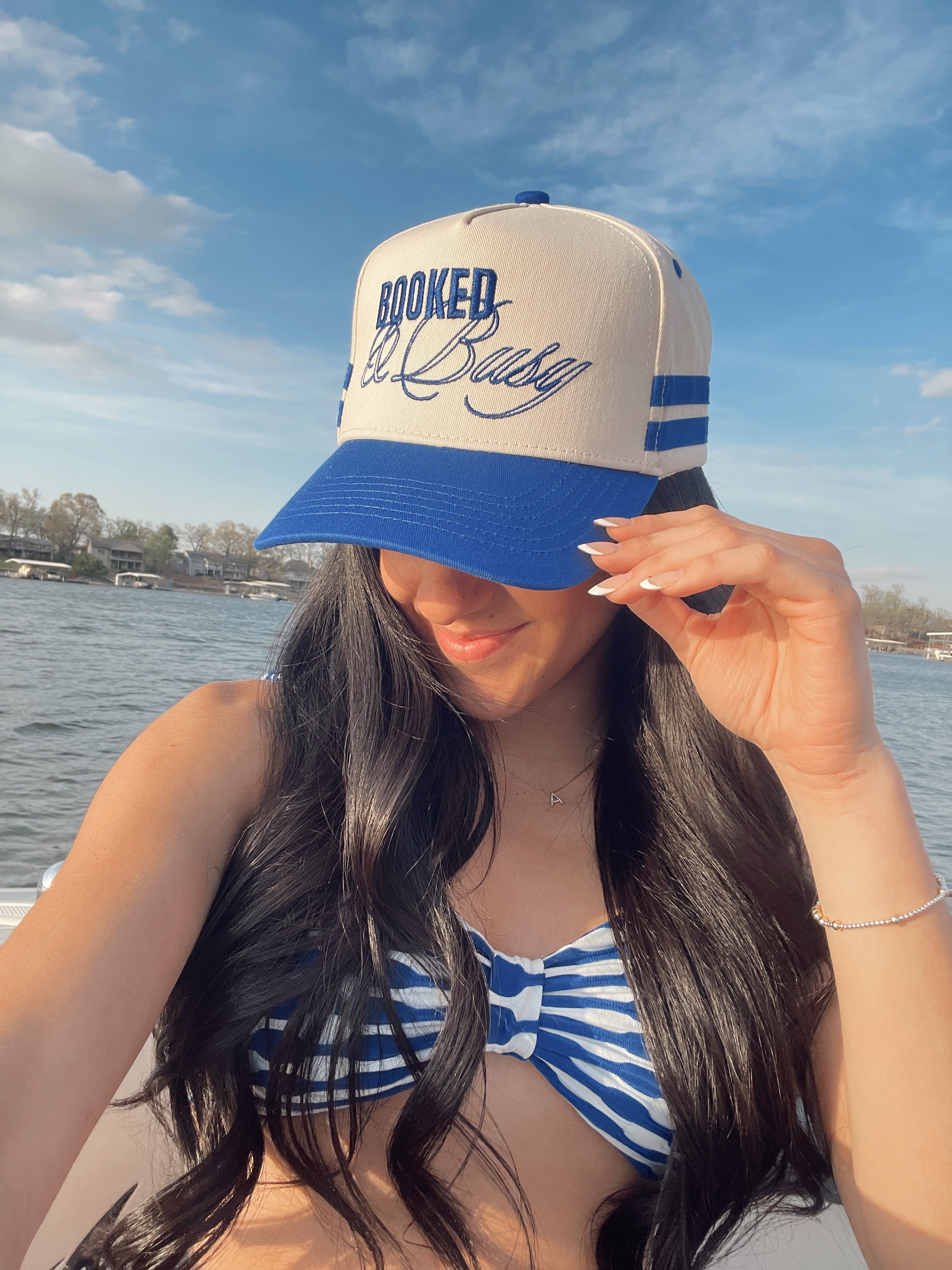Booked and Busy - Royal Blue Vintage Trucker Hat - Bexa Boutique