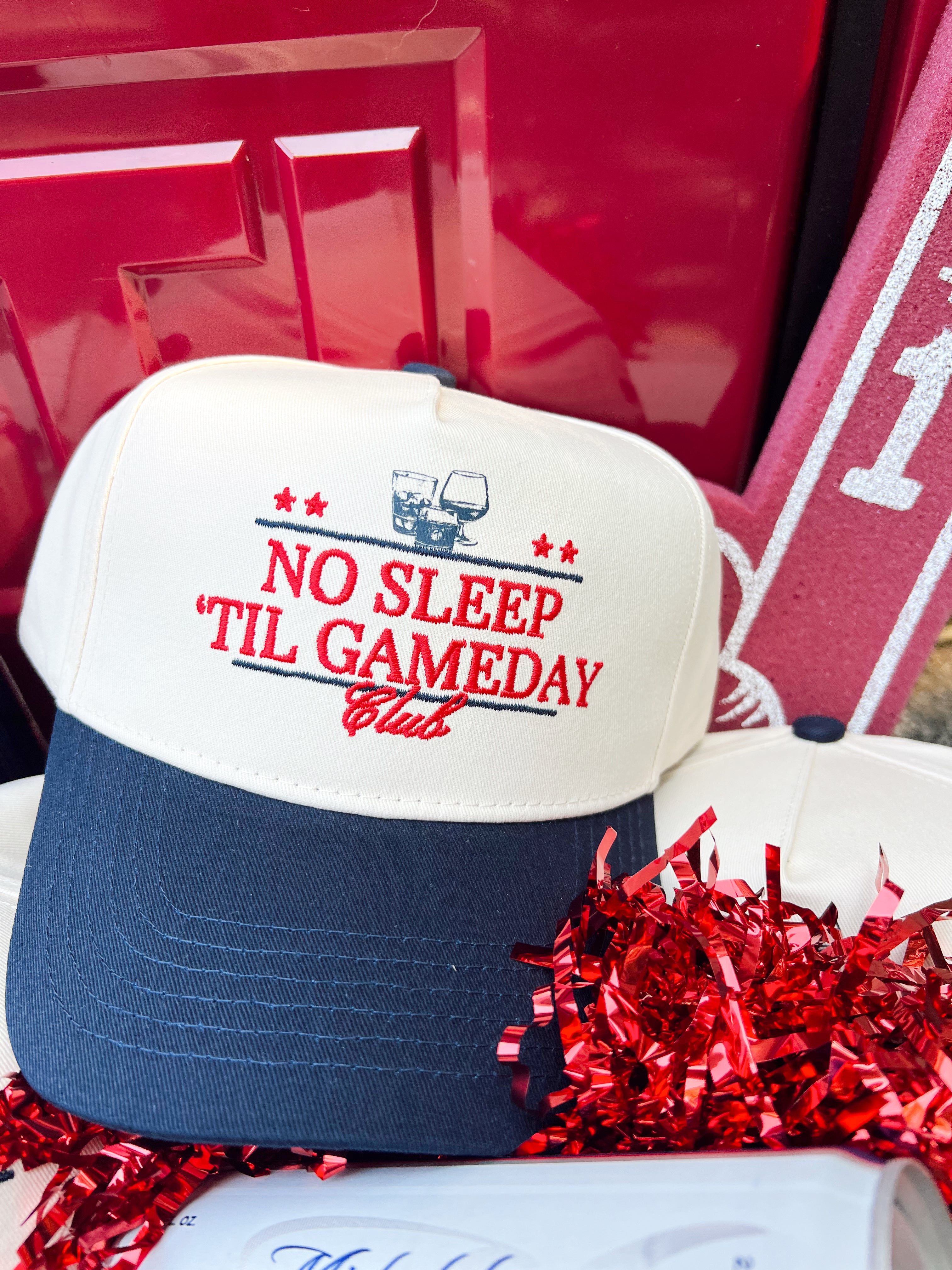 No Sleep Til' Gameday Vintage Trucker Hat - Bexa Boutique