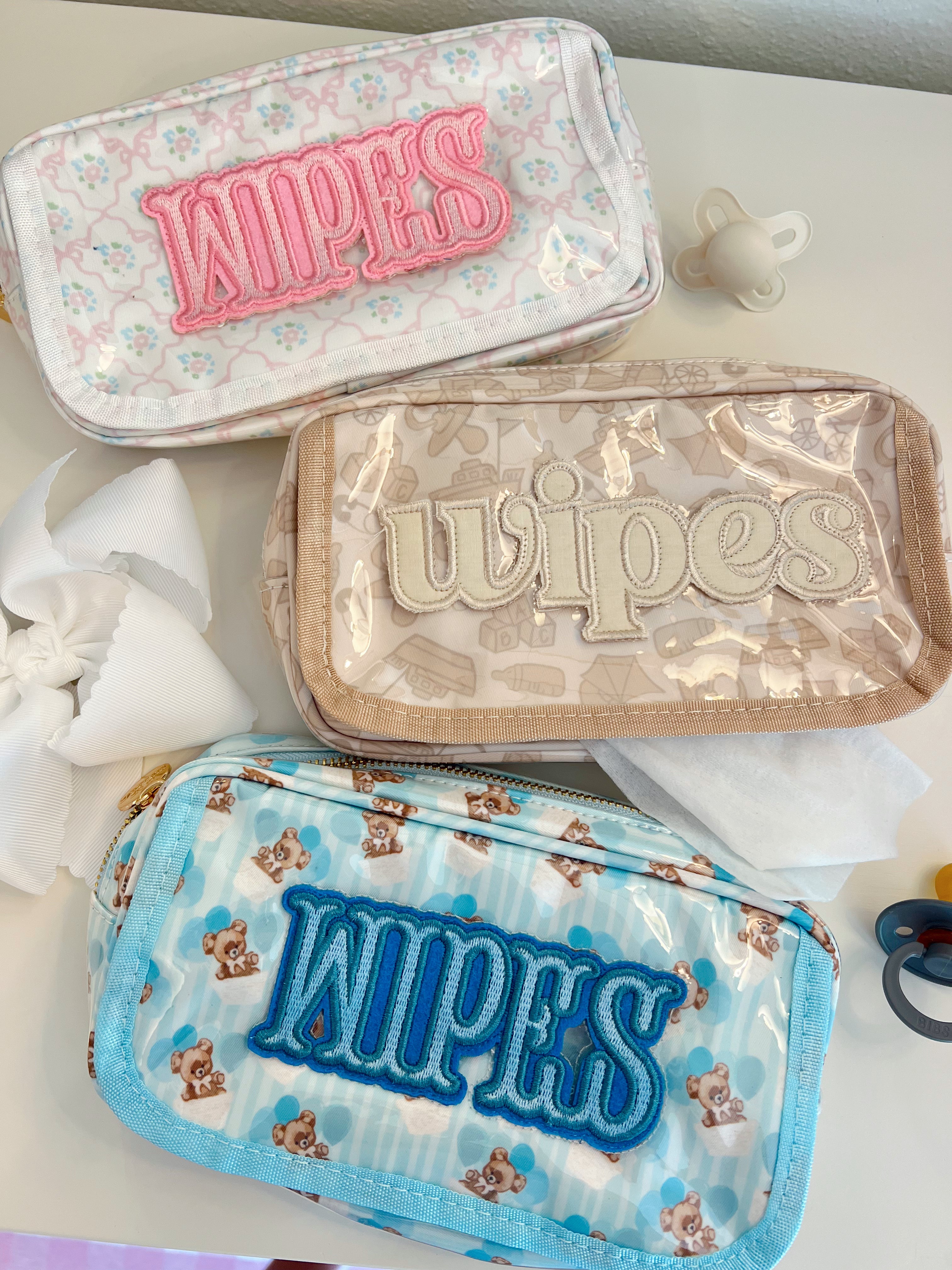 Wipes Pouch - Clear Coat Bag - Pink - Bexa Boutique