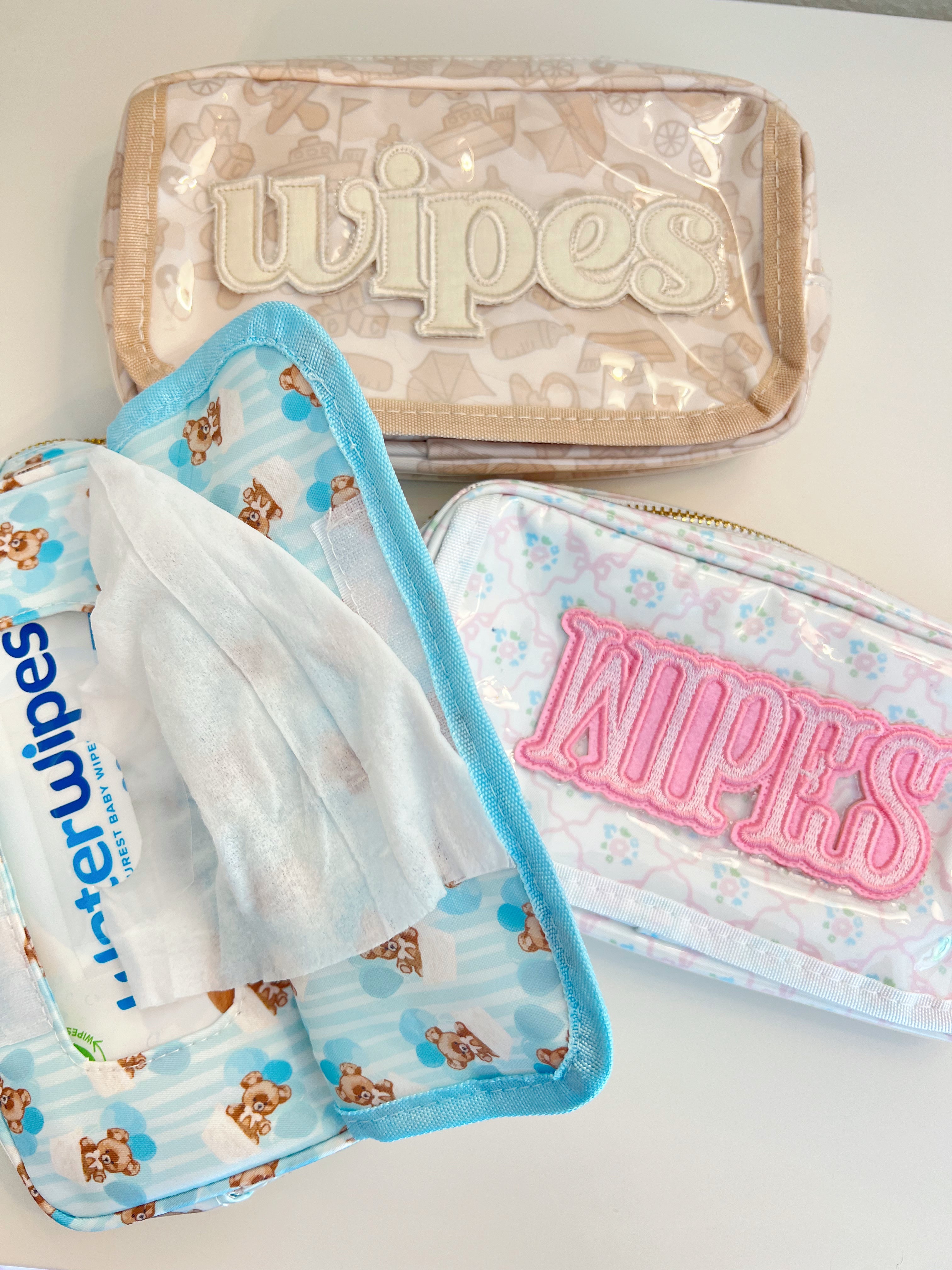 Wipes Pouch - Clear Coat Bag - Pink - Bexa Boutique
