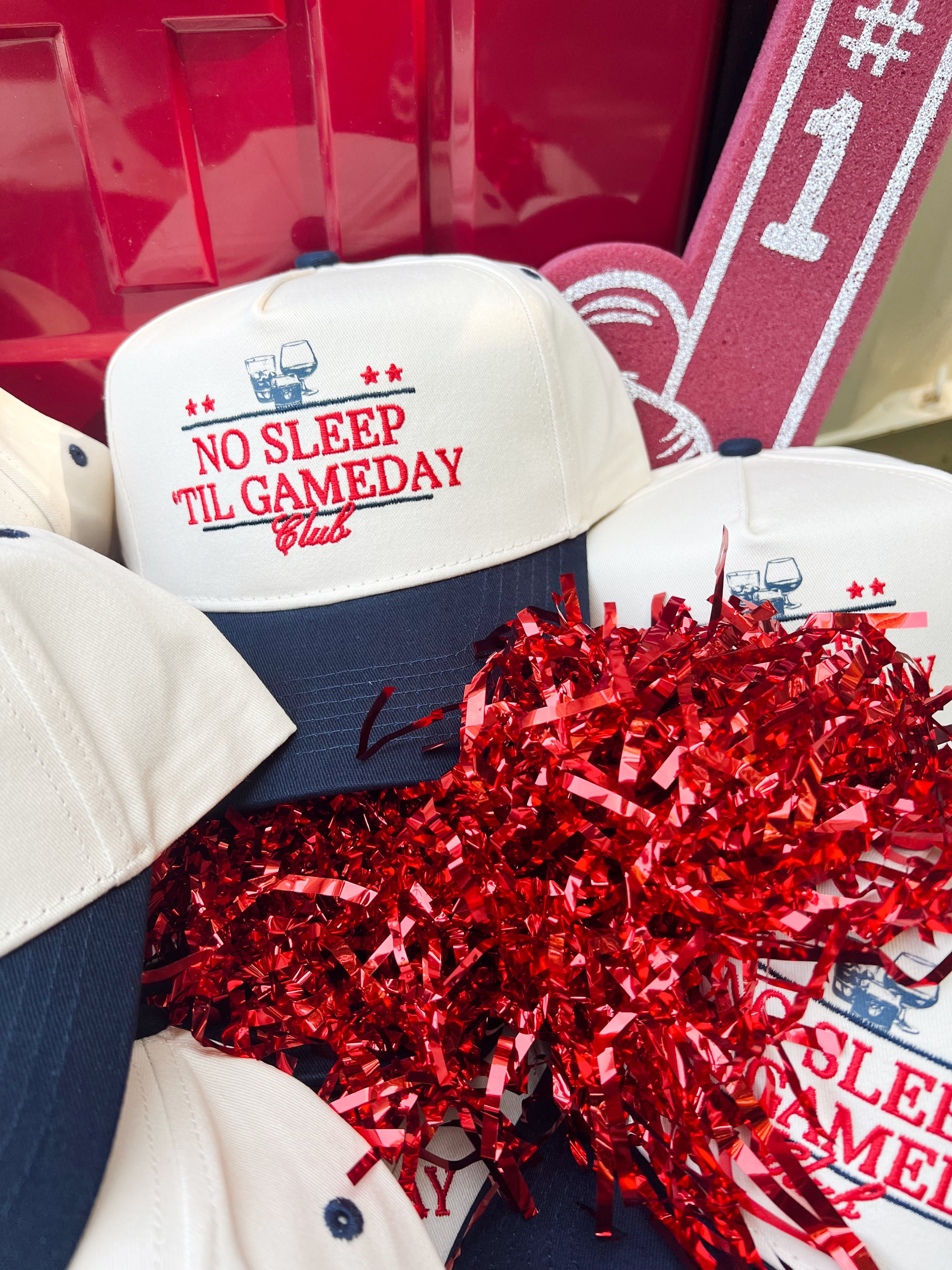 No Sleep Til' Gameday Vintage Trucker Hat - Bexa Boutique