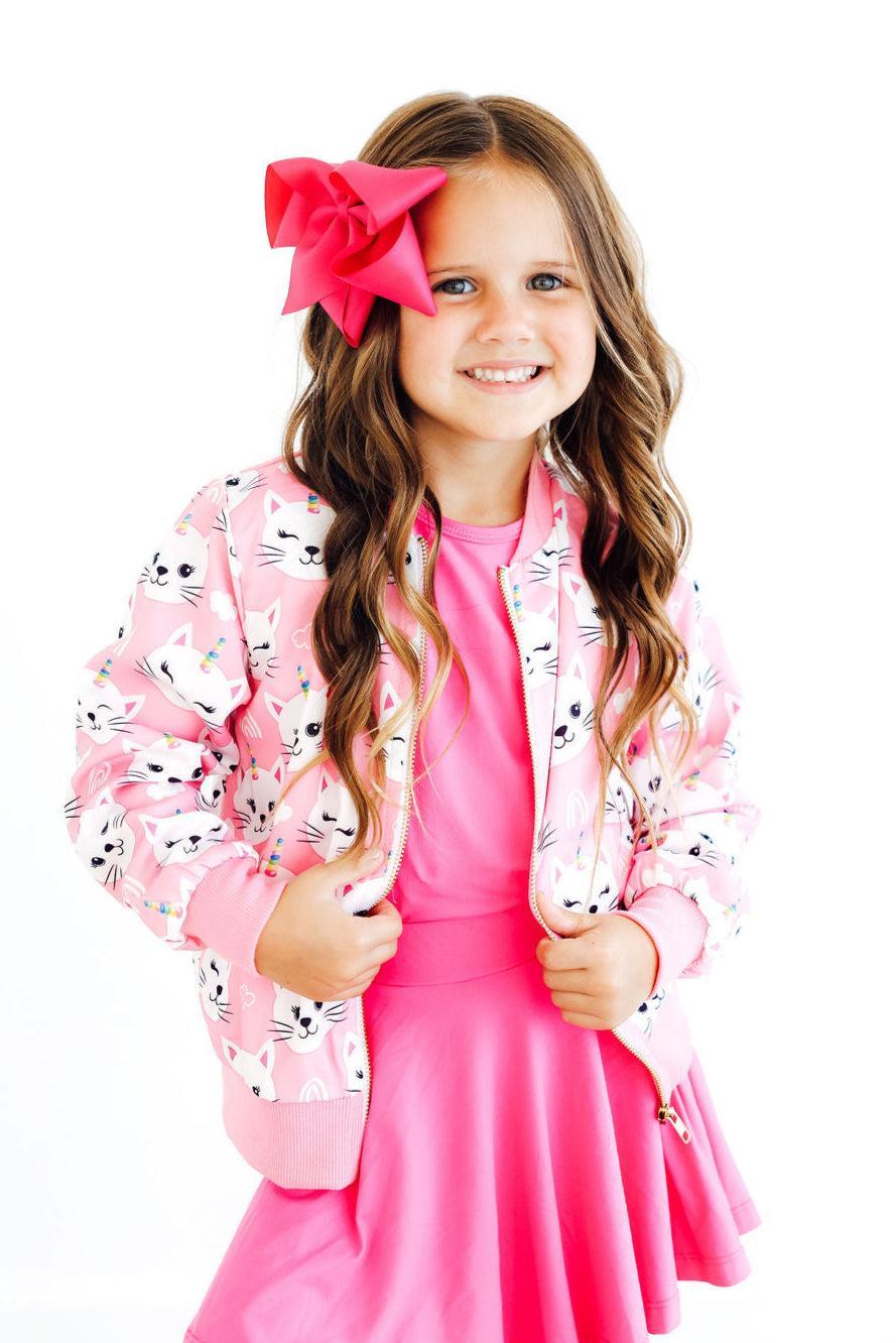 Unicorn Kitties Satin Jacket - Bexa Boutique