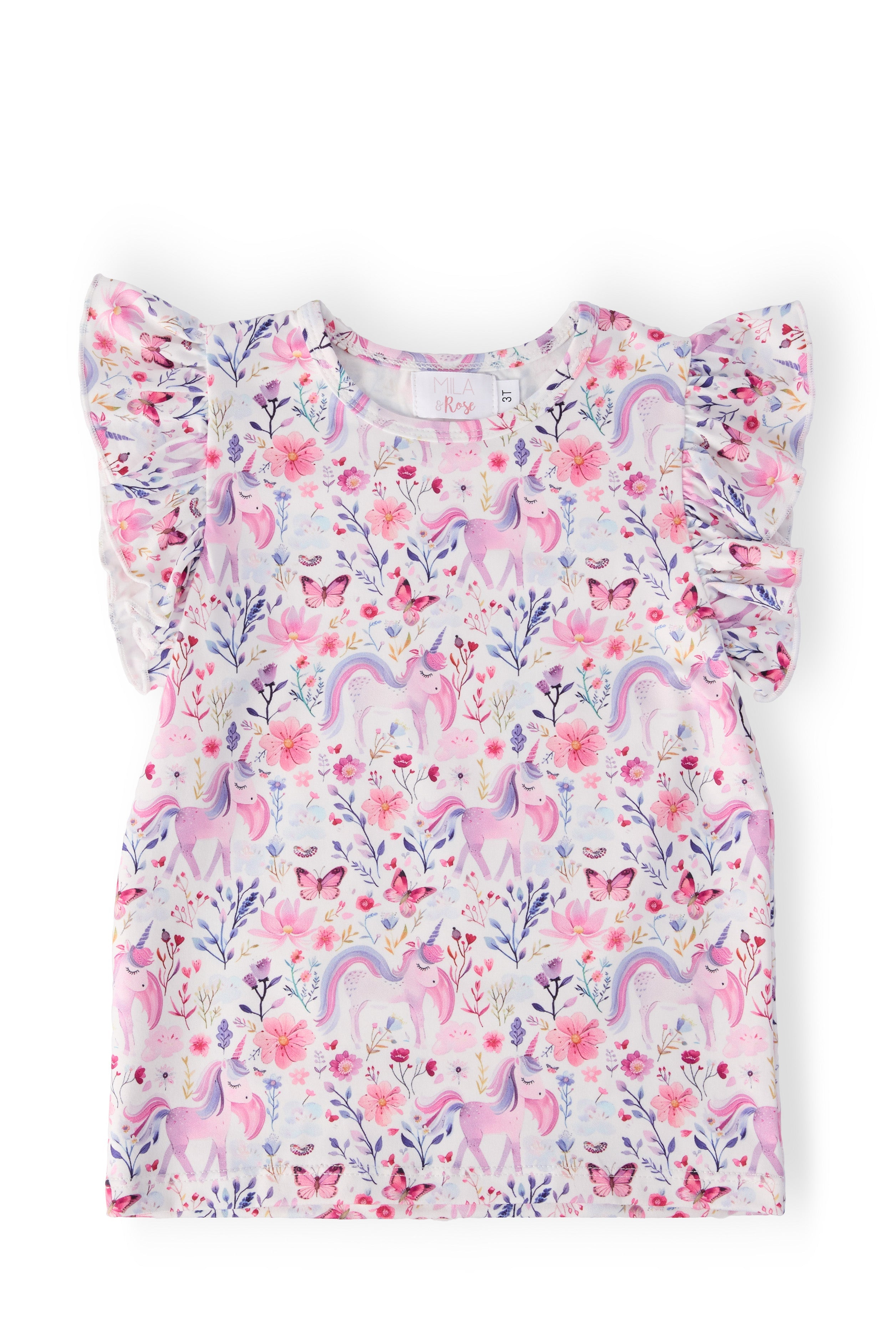 Whimsical Woods S/S Ruffle Tee - Bexa Boutique