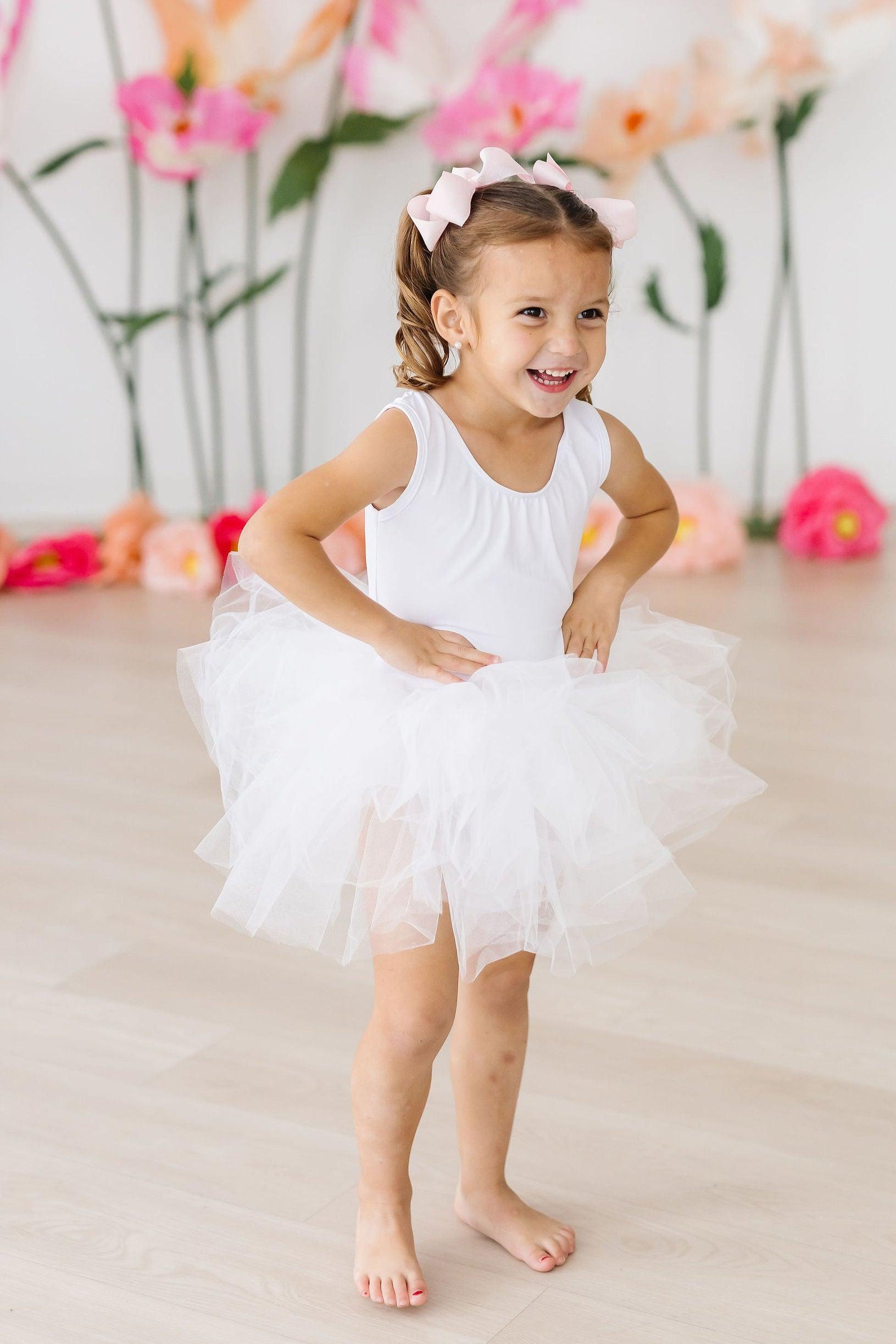 White Tank Tutu Leotard - Bexa Boutique