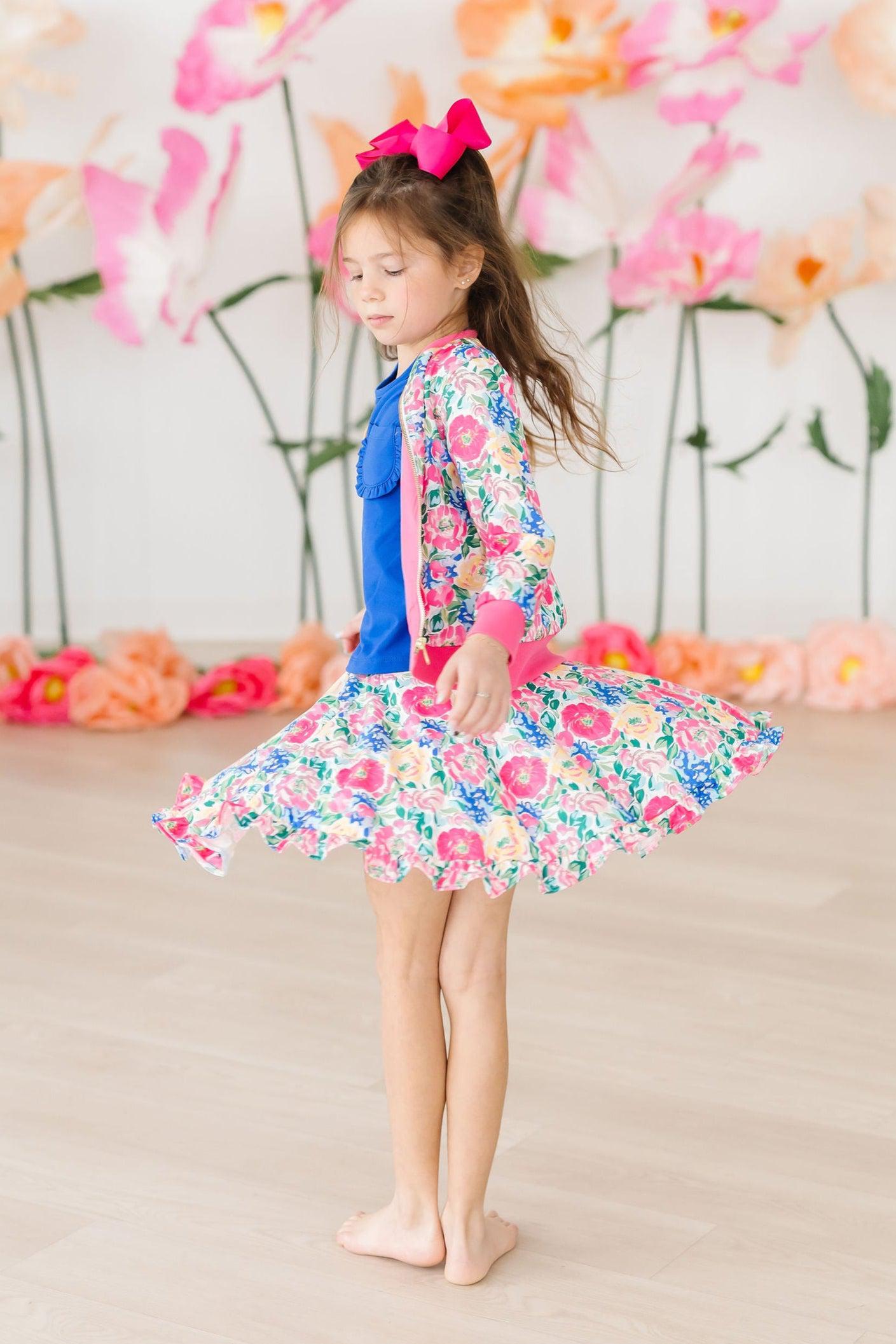 Wildflower Wishes Ruffle Twirl Skort - Bexa Boutique