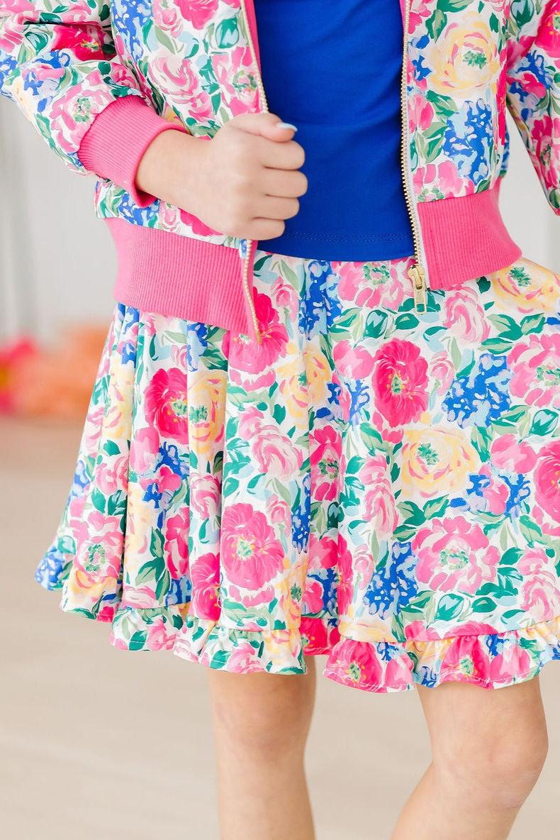 Wildflower Wishes Ruffle Twirl Skort - Bexa Boutique