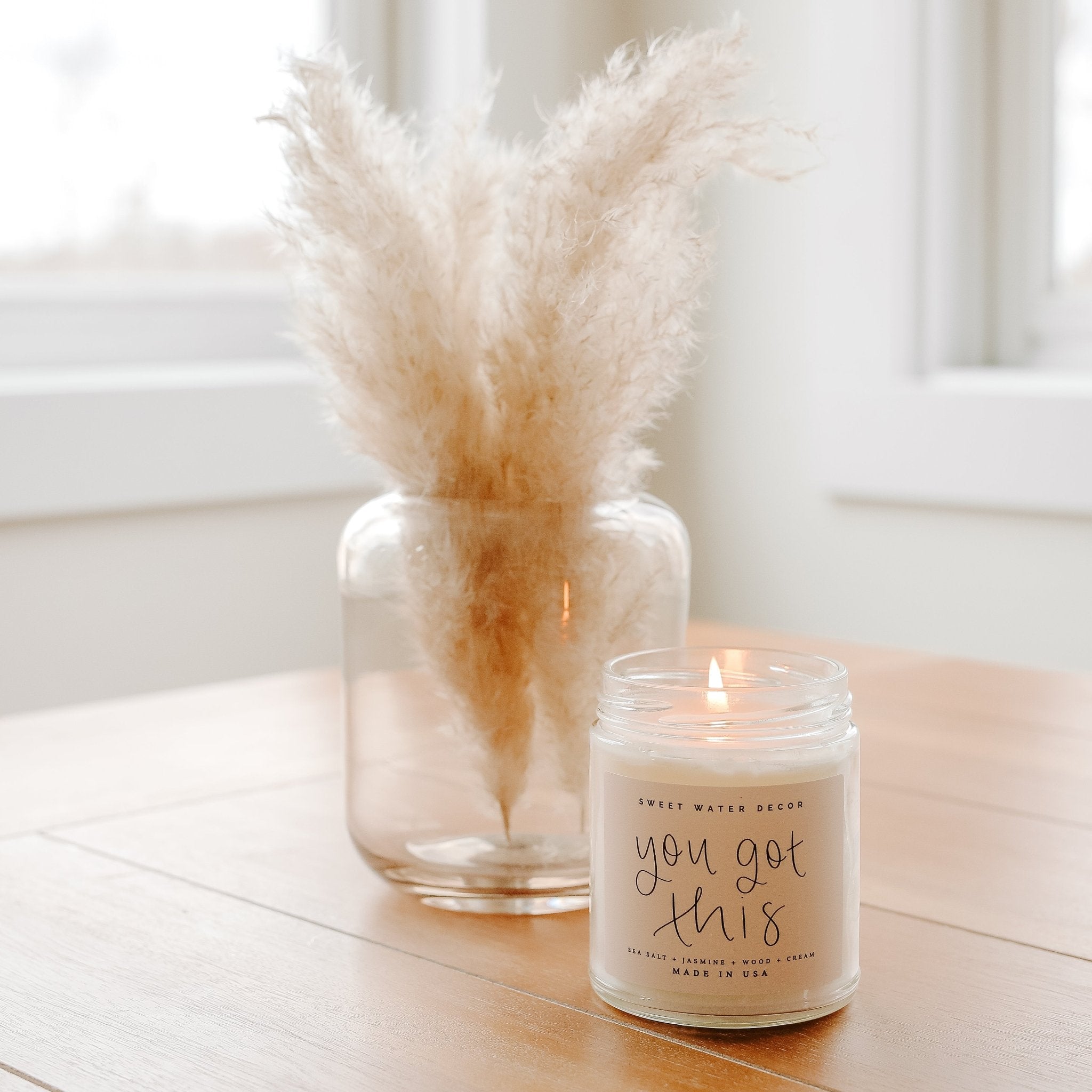 You Got This Soy Candle - Clear Jar - 9 oz (Spa Day) - Bexa Boutique